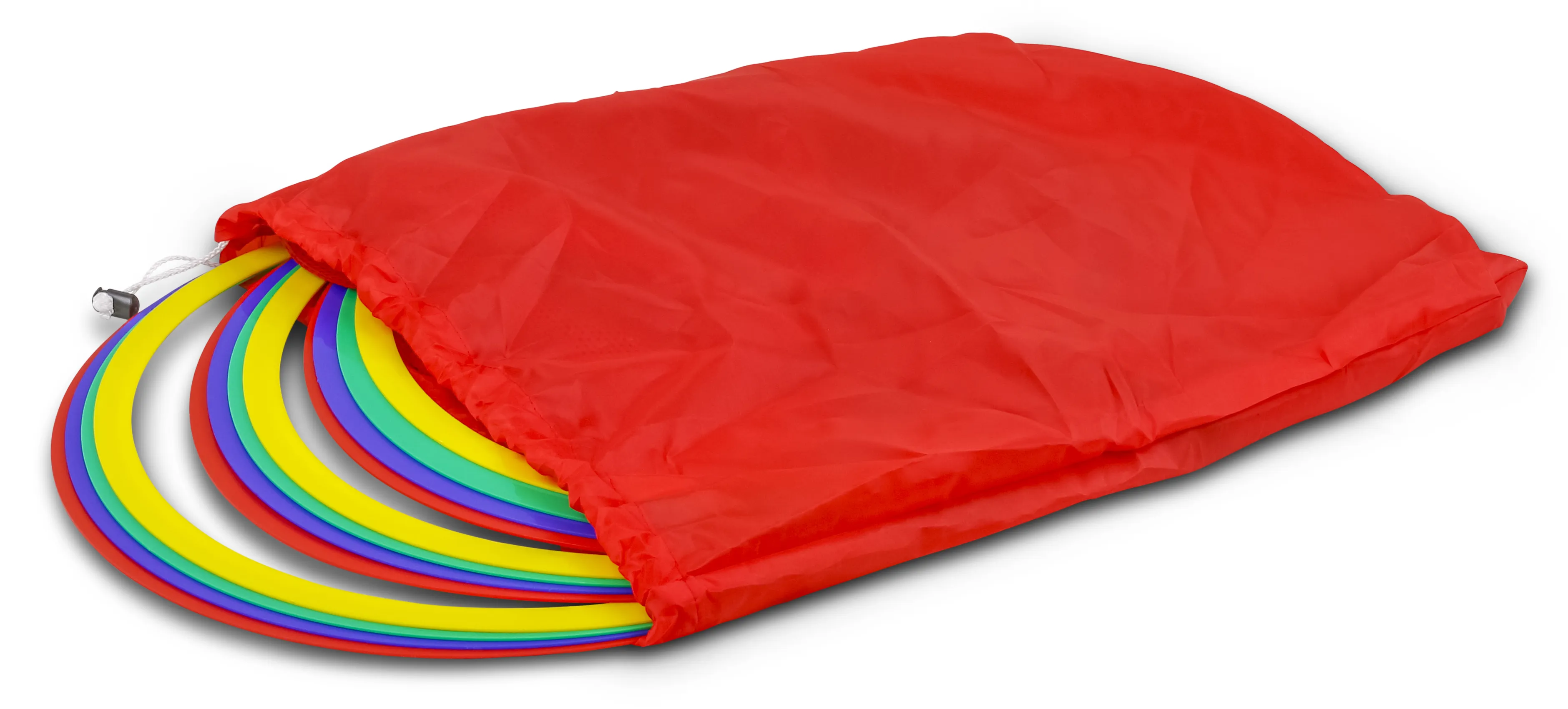 Coloured Agility Rings with Bag - Set of 12