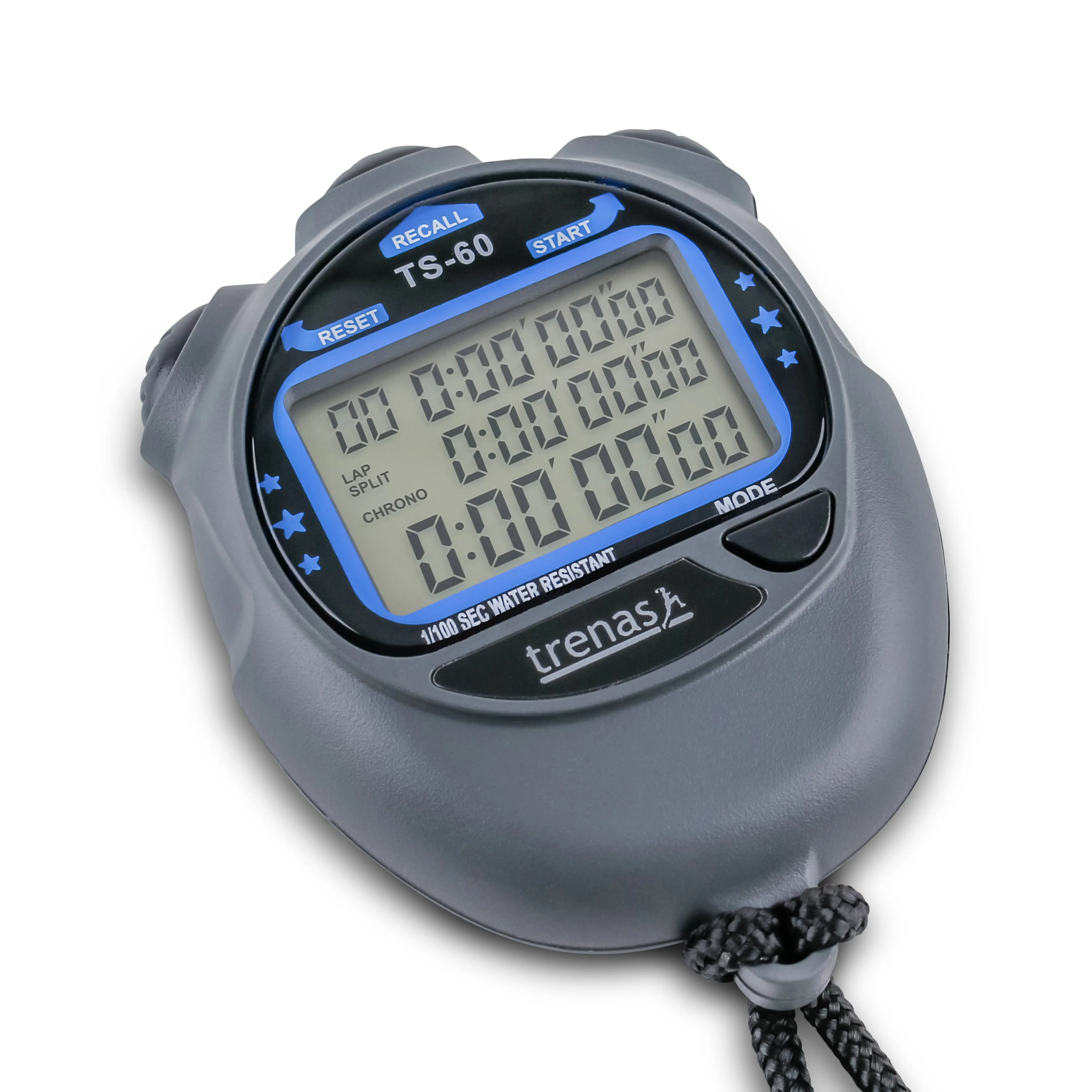 trenas TS-60 Digital Three-Row Stopwatch