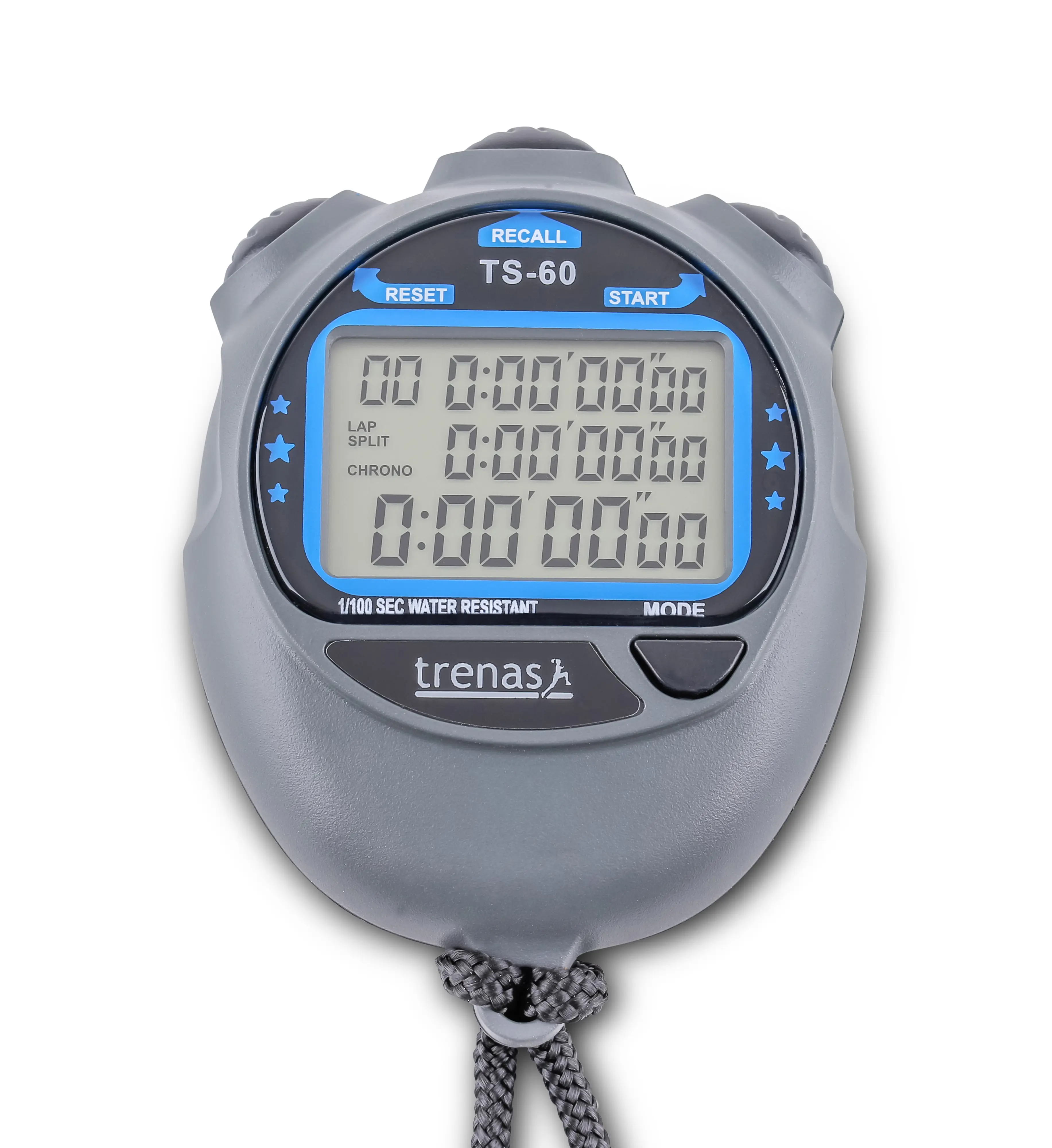 trenas TS-60 Digital Three-Row Stopwatch