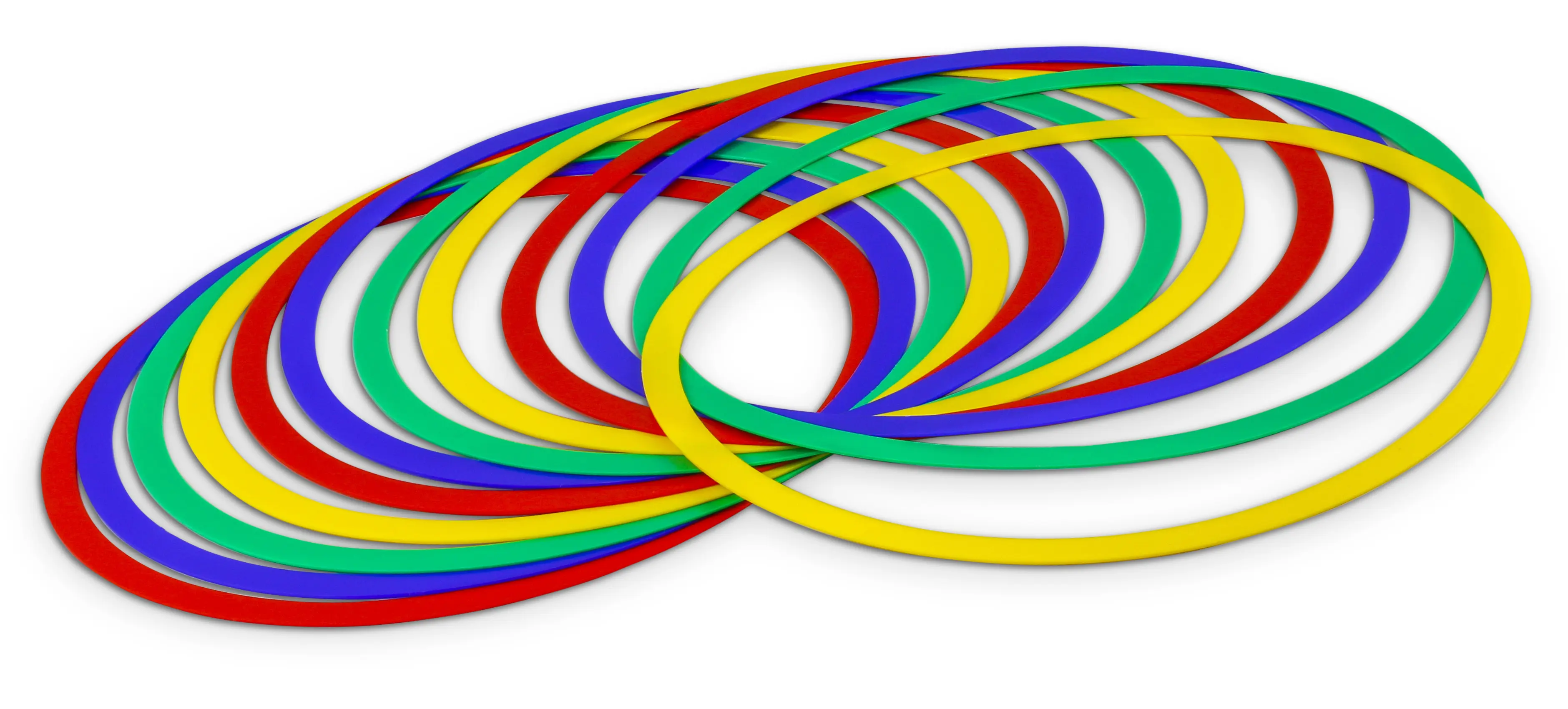 Coloured Agility Rings with Bag - Set of 12