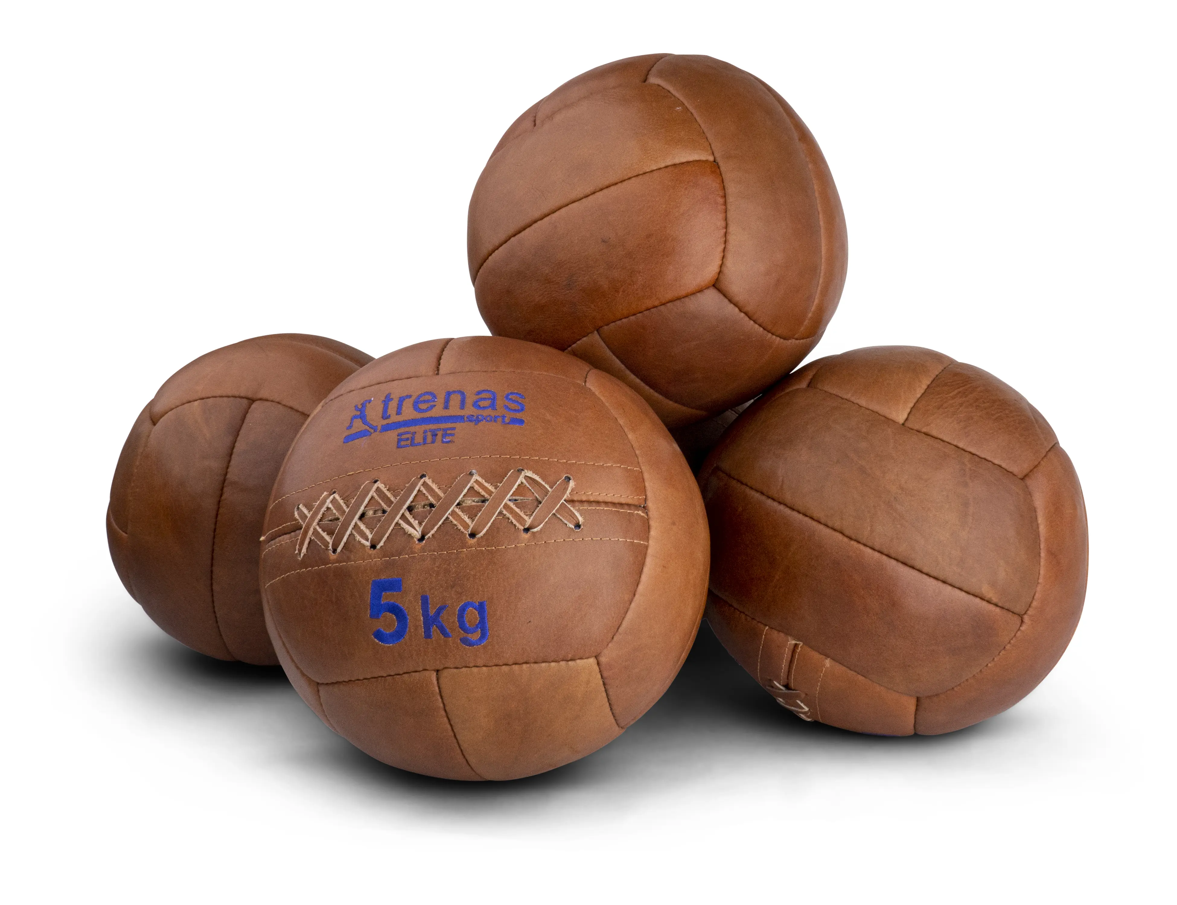 trenas Elite Leather Medicine Ball