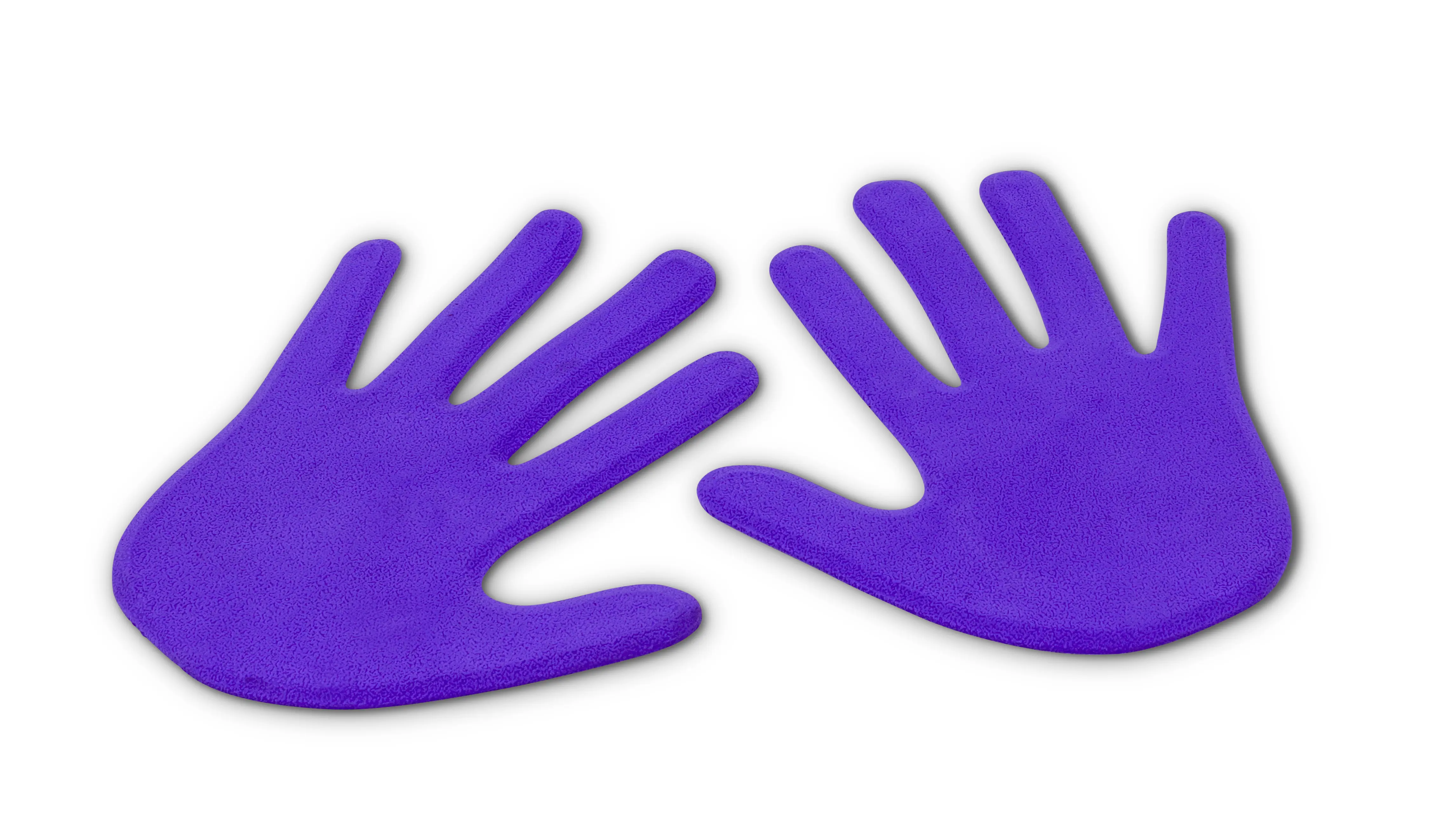 Pair of Hand-Shaped Floor Markers