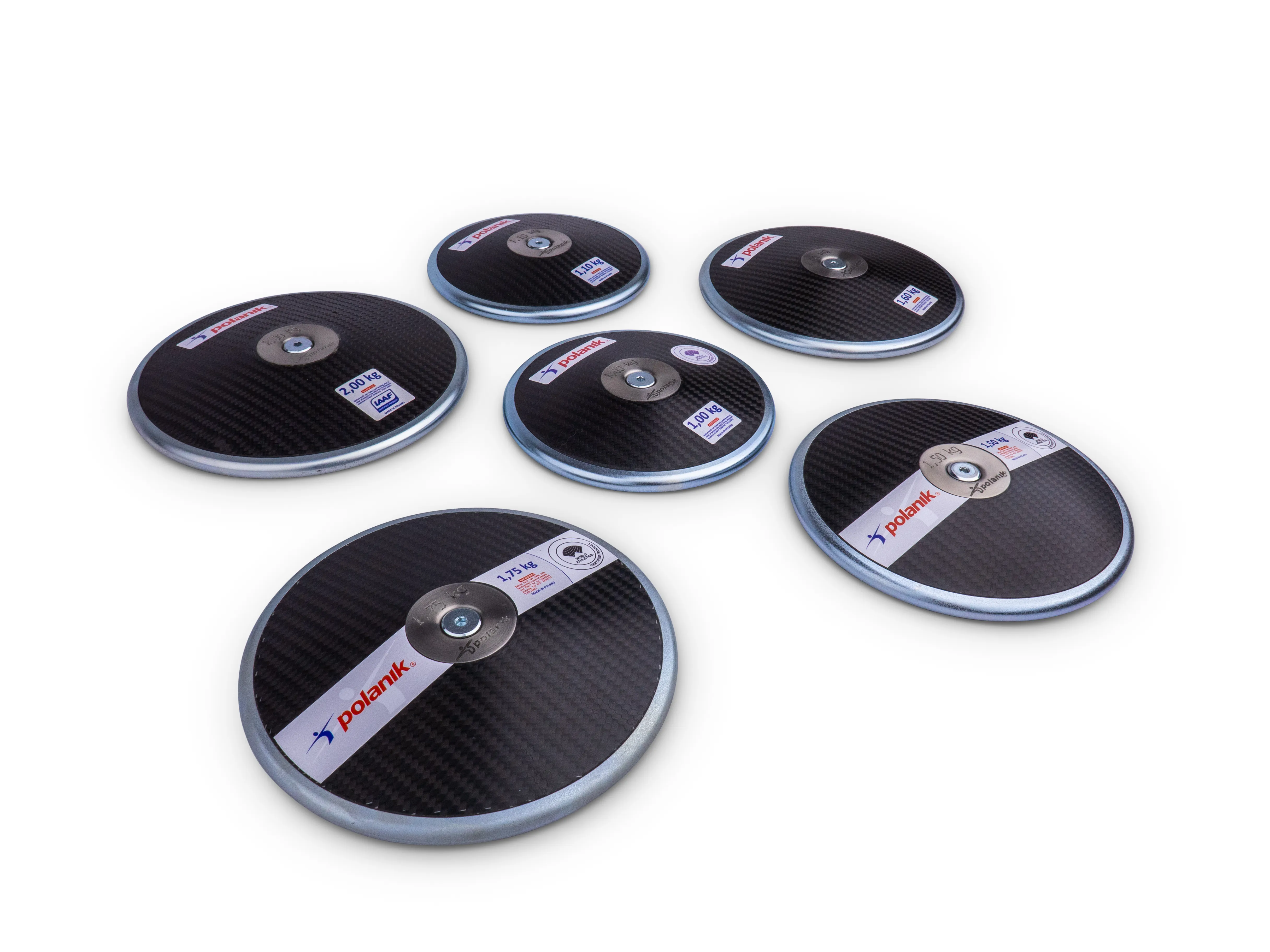 Polanik CCD20 Carbon Training Discus with Center Plates - 1.10 kg