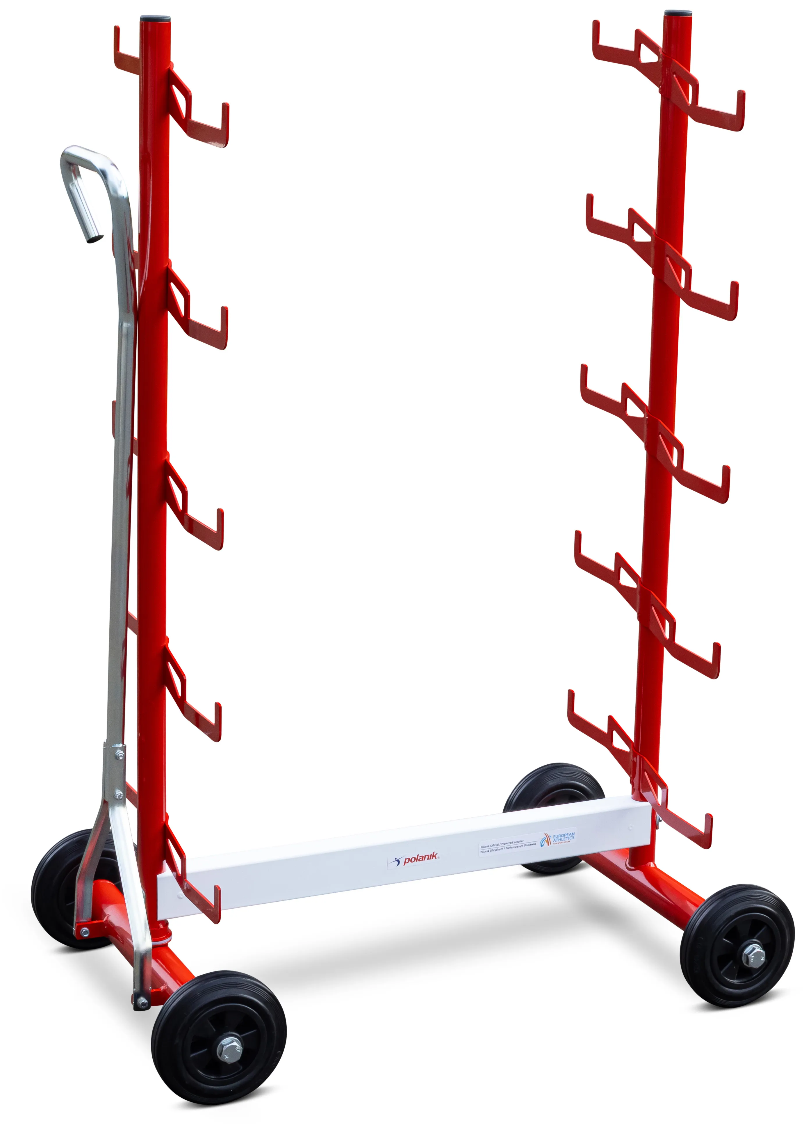 Polanik Starting Block Rack on Wheels for 10 Starting Blocks
