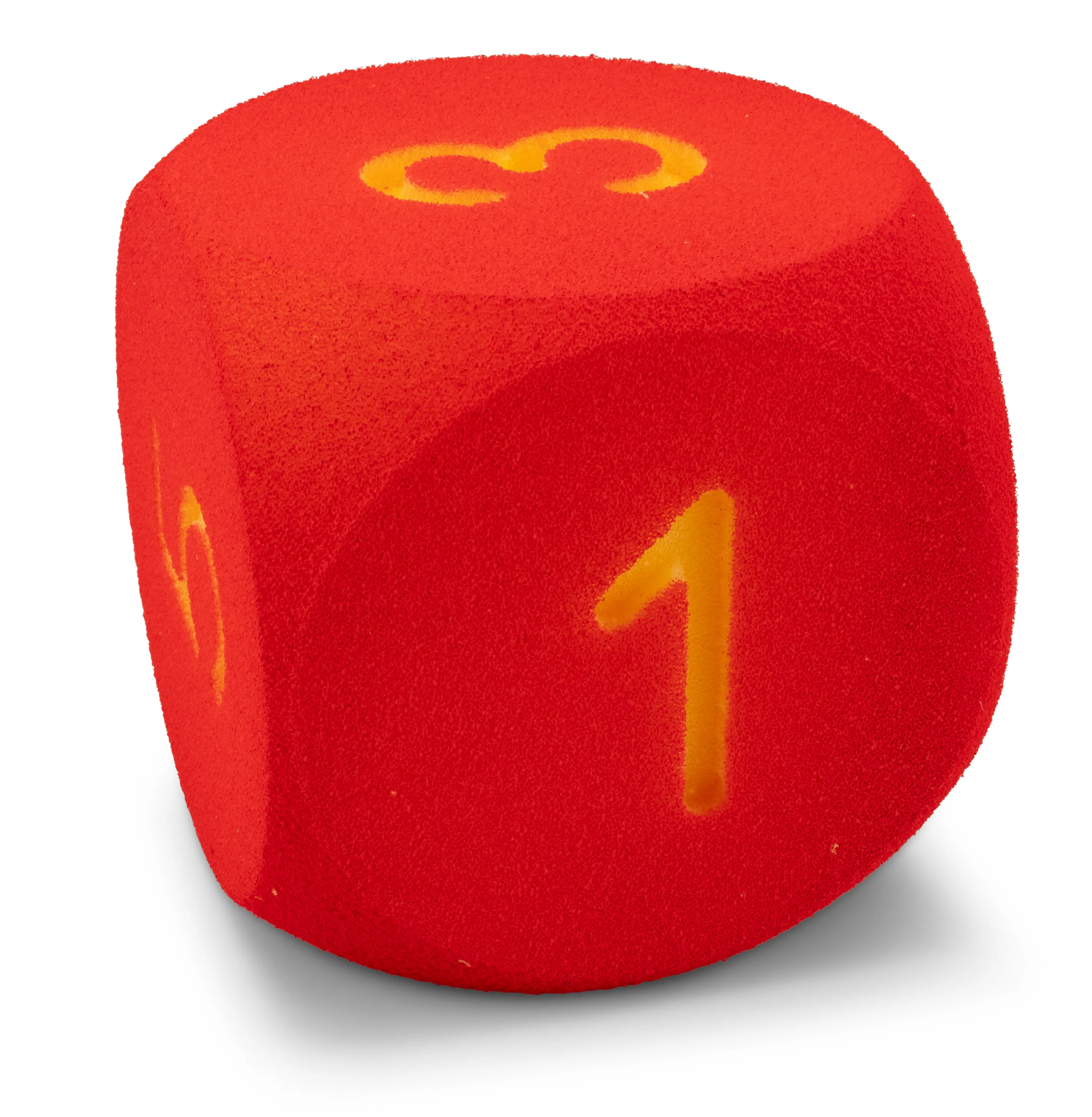 Volley® foam cube featuring numbers and math symbols