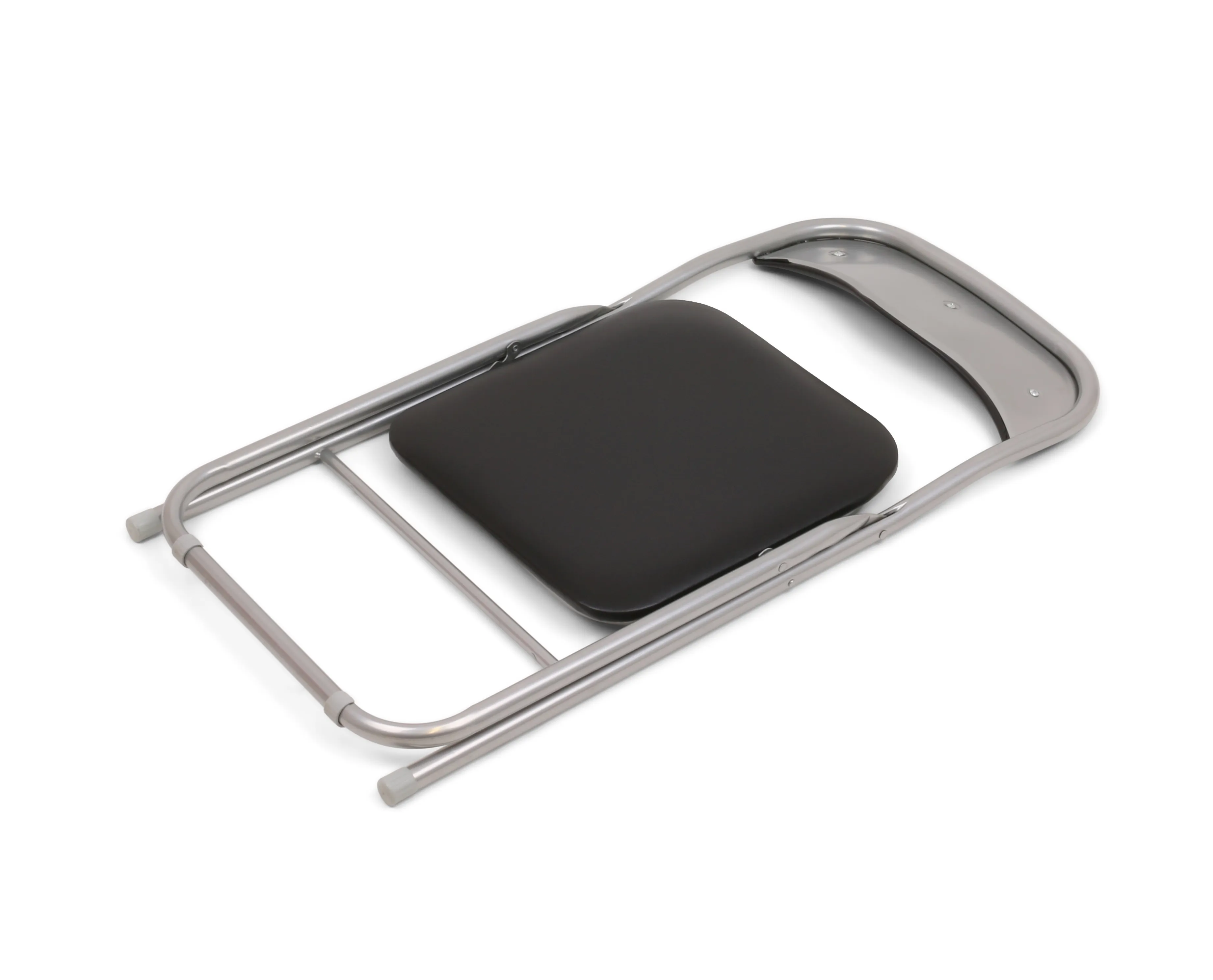 HAEST Folding Chairs - Silver and Black