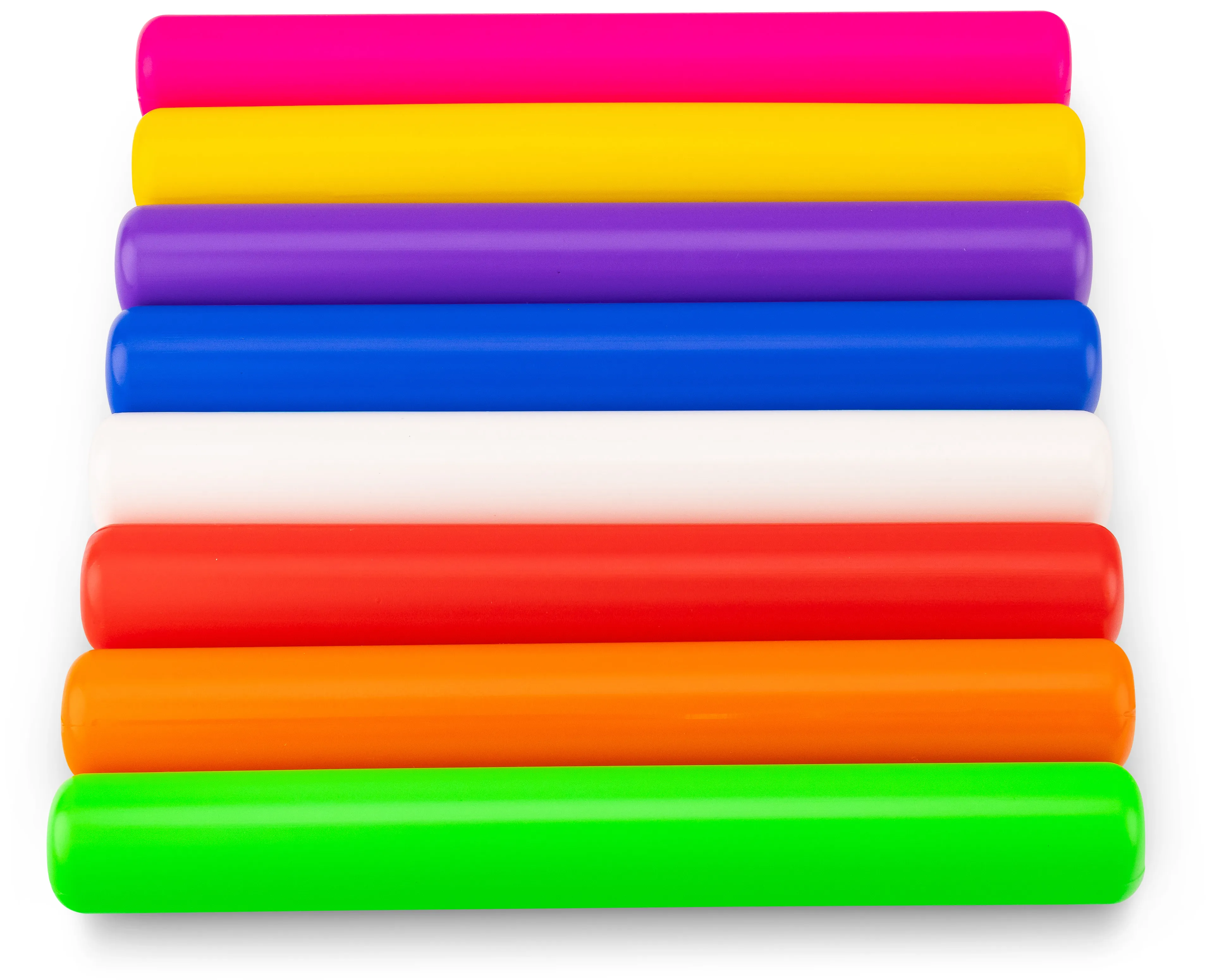Vinex Senior Plastic Relay Batons - Set of 8
