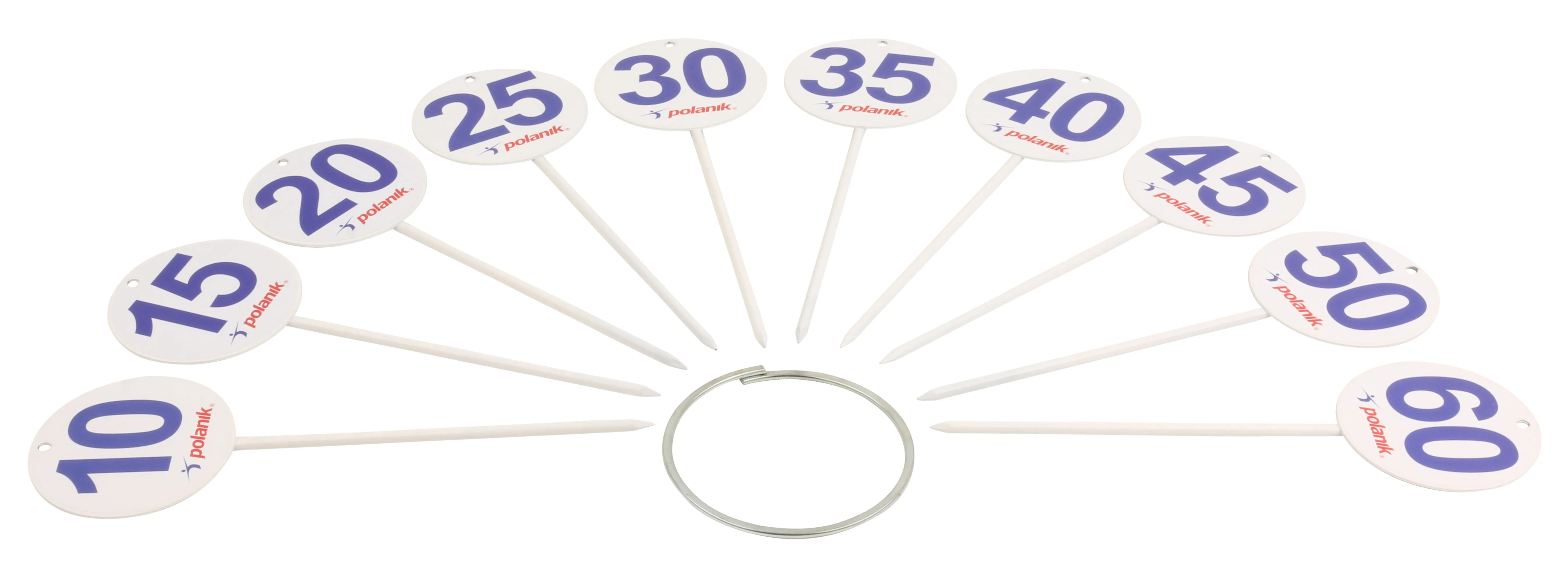 Polanik Round Numbered Markers for Ball Throwing