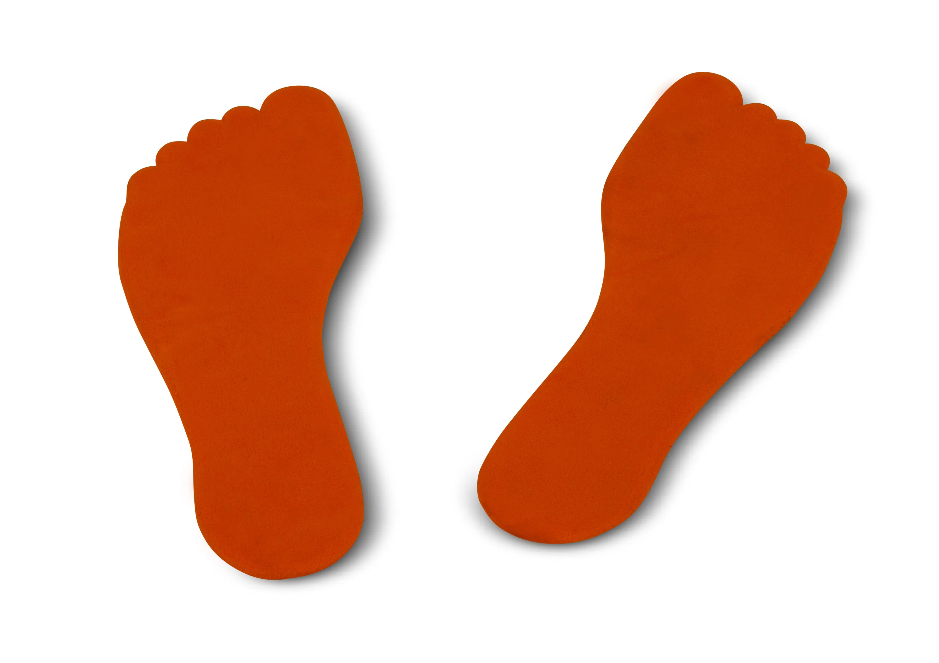Pair of Foot-Shaped Floor Markers