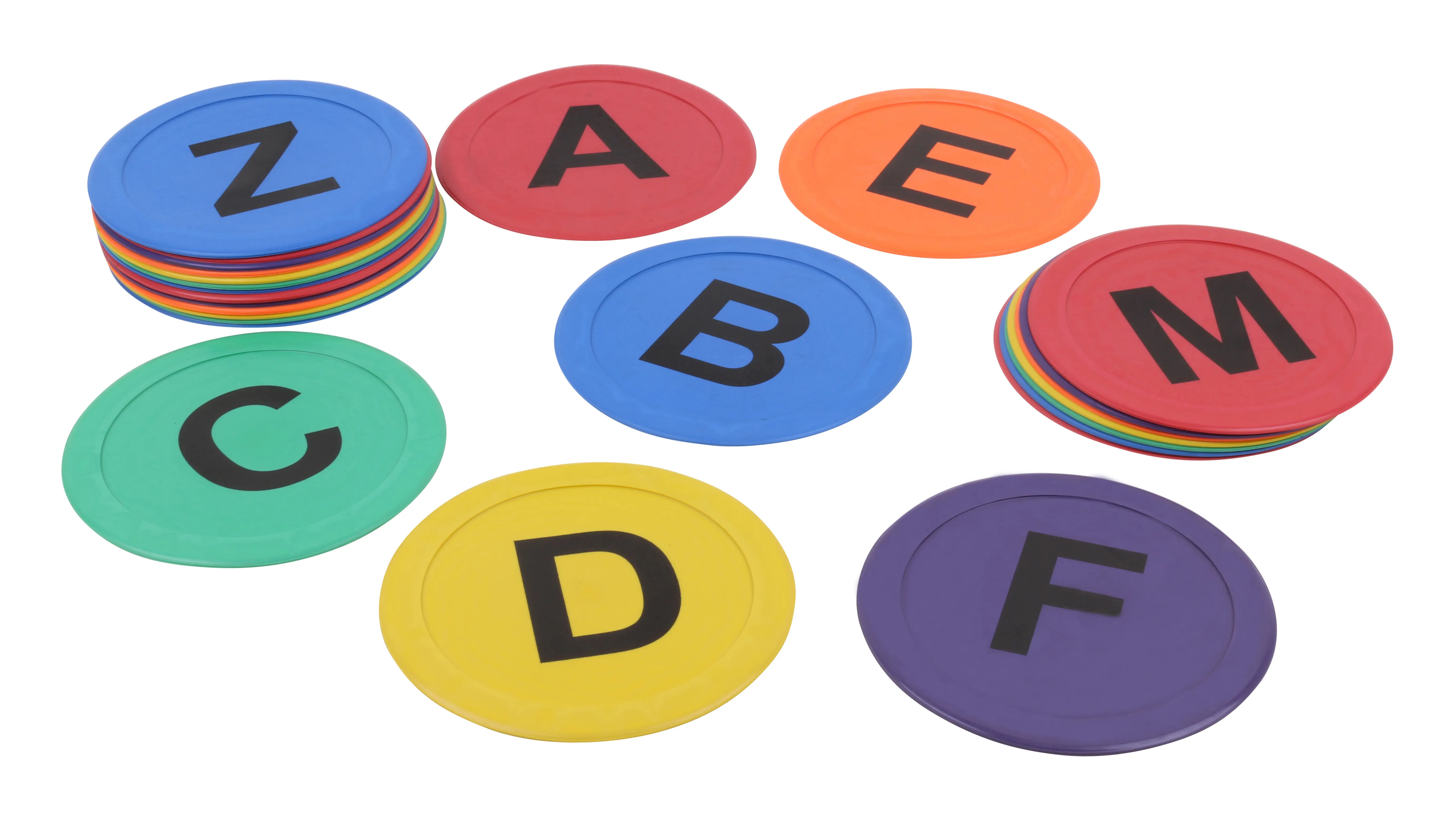 Round Alphabet Floor Markings from A to Z
