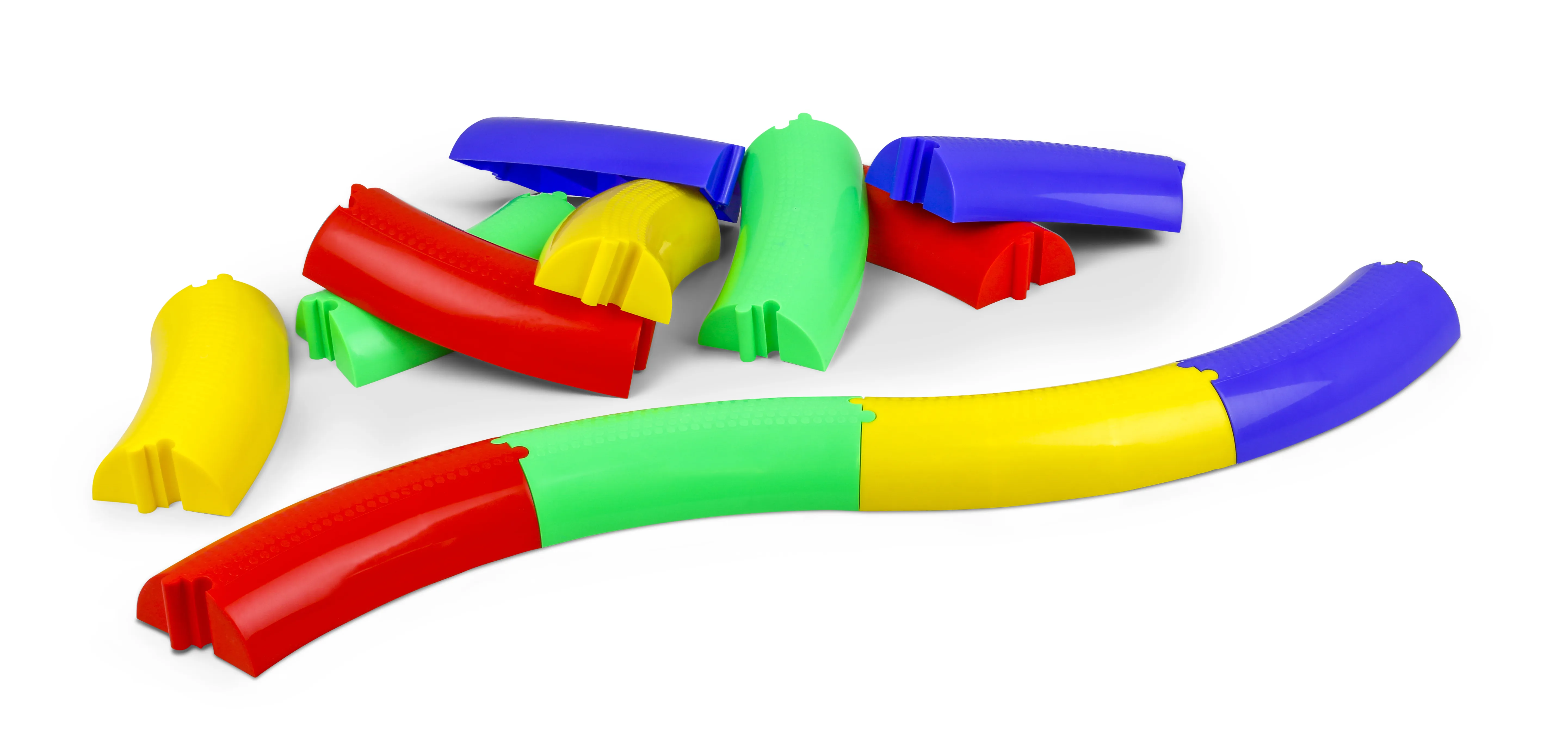 Multi-Coloured Half Moon Balance Wall - 360 cm