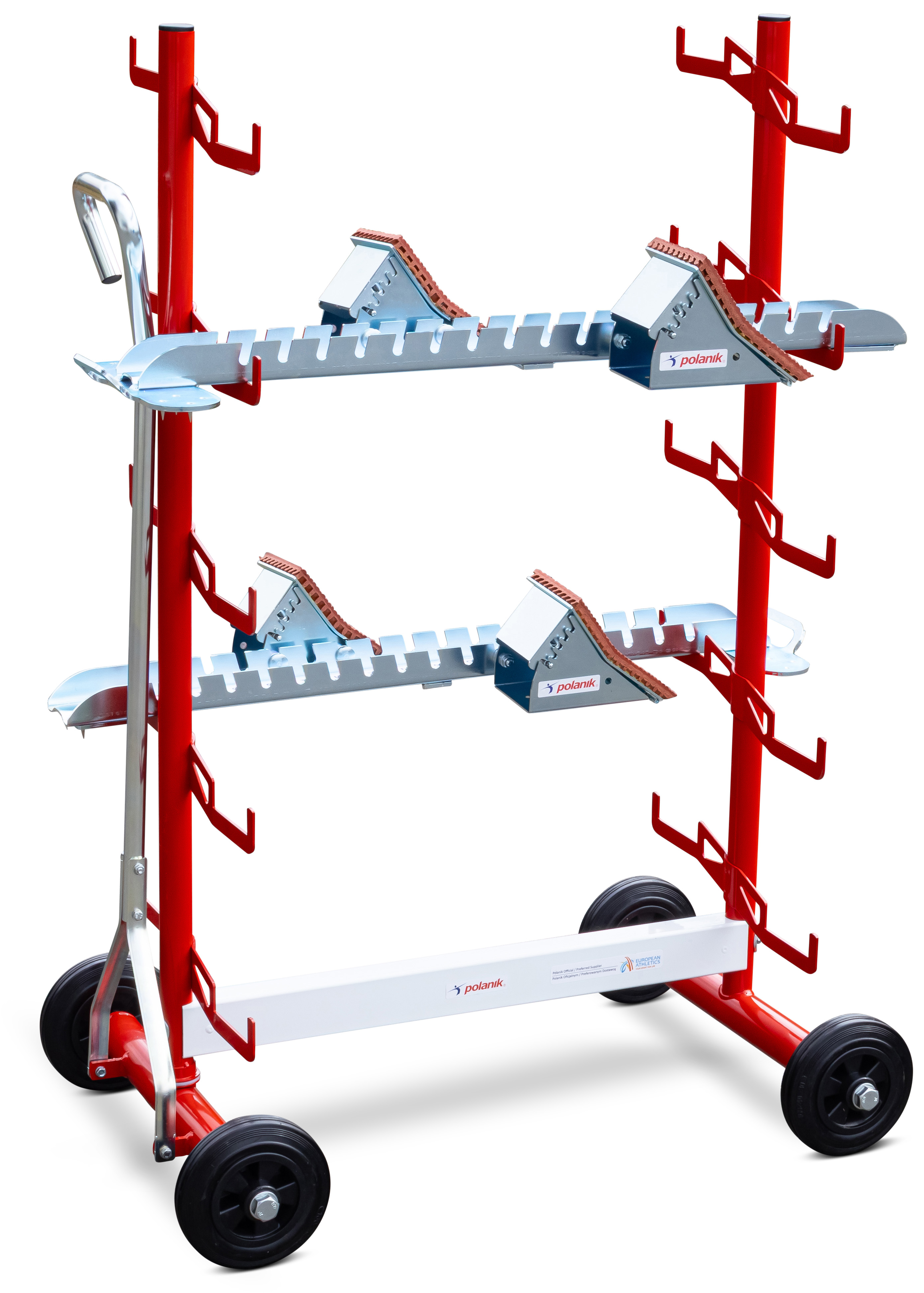 Polanik Starting Block Rack on Wheels for 10 Starting Blocks | Full ...