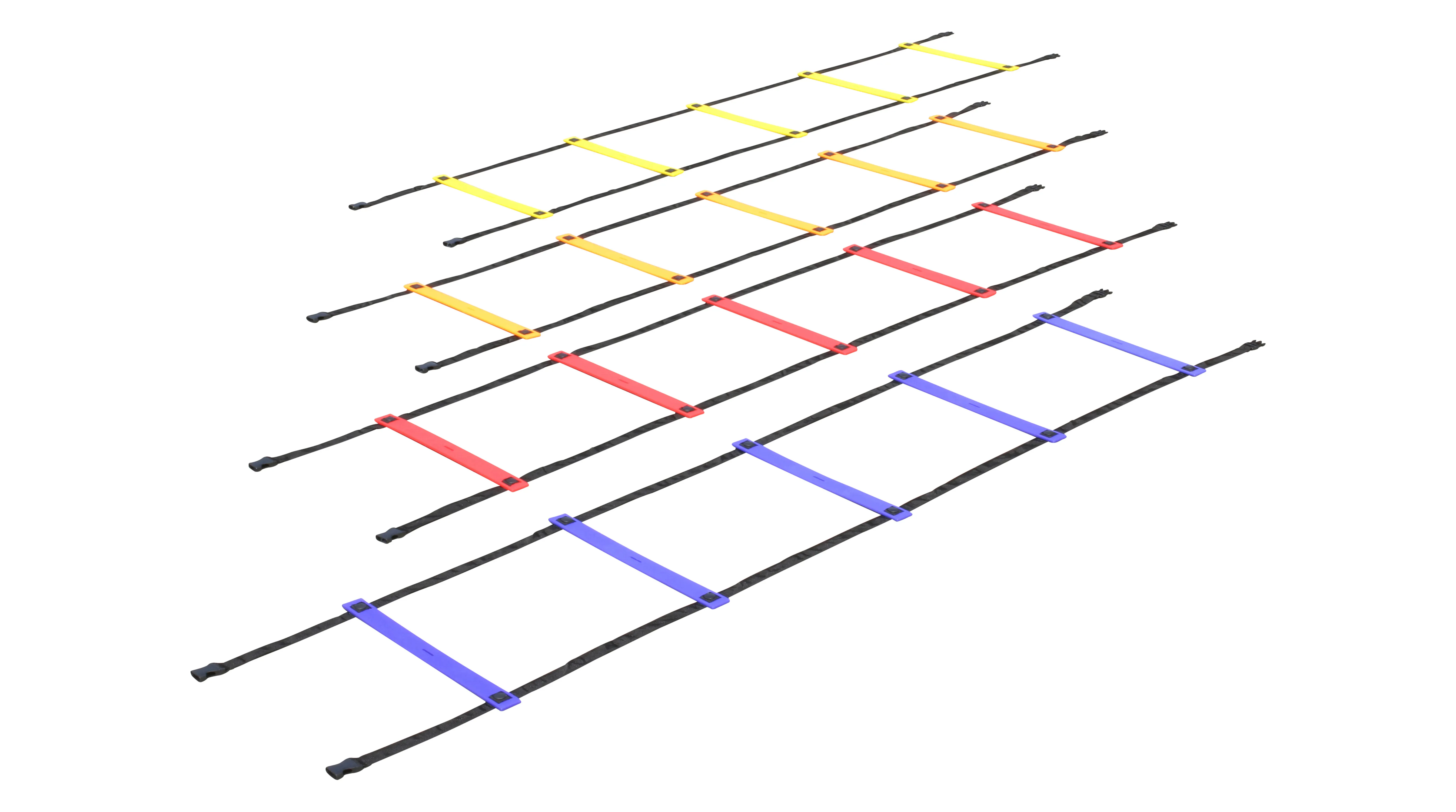Four Agility Ladders