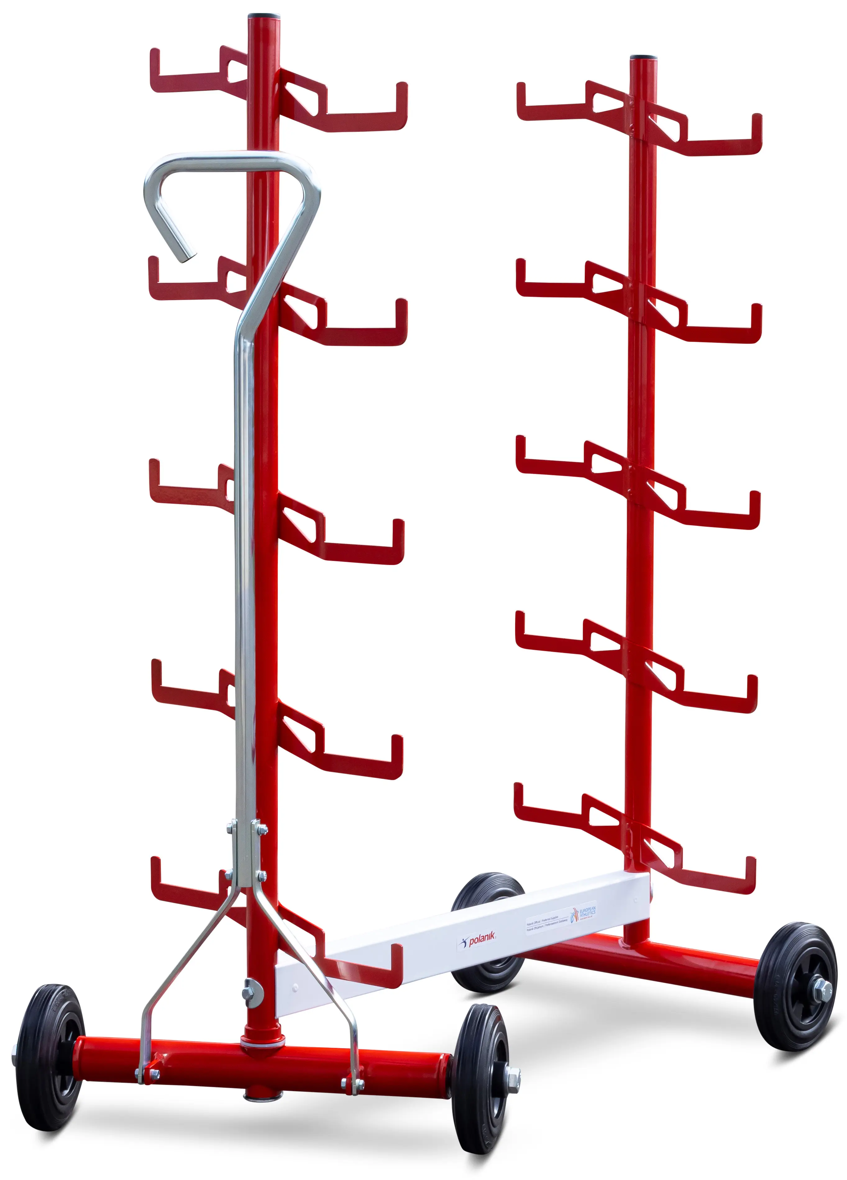 Polanik Starting Block Rack on Wheels for 10 Starting Blocks