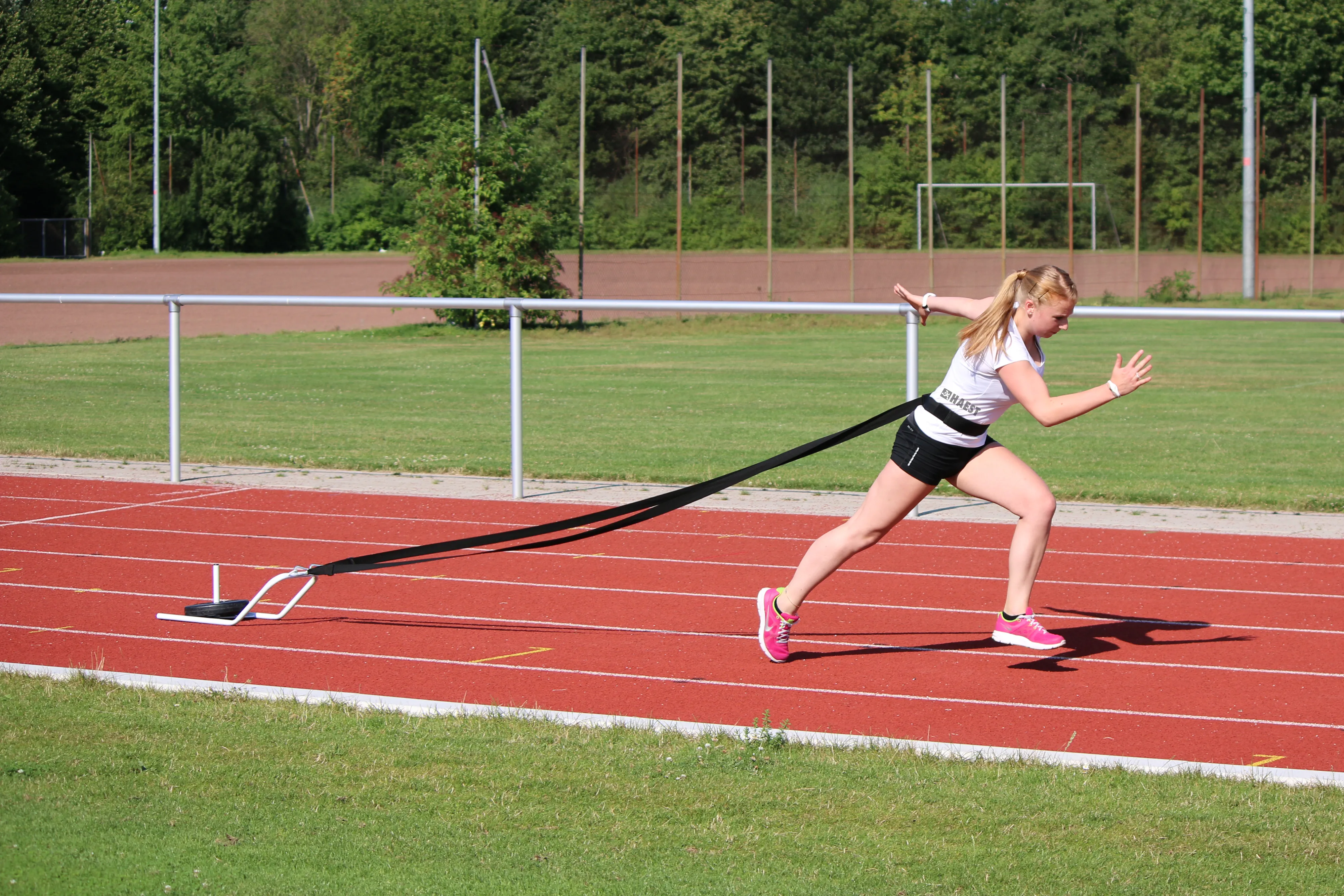 Small Weighted Sledge with Waist Belt