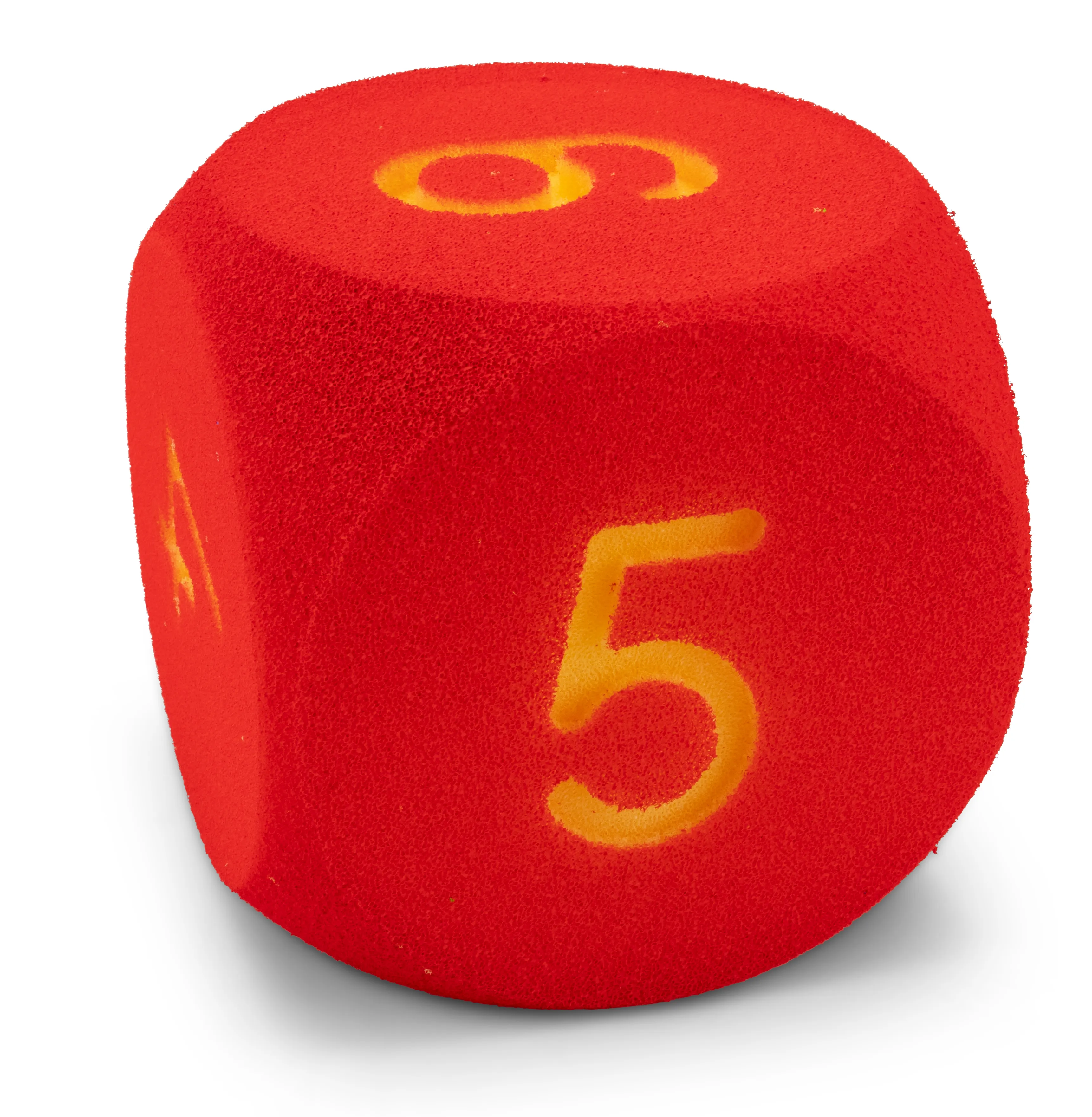 Volley® foam cube featuring numbers and math symbols
