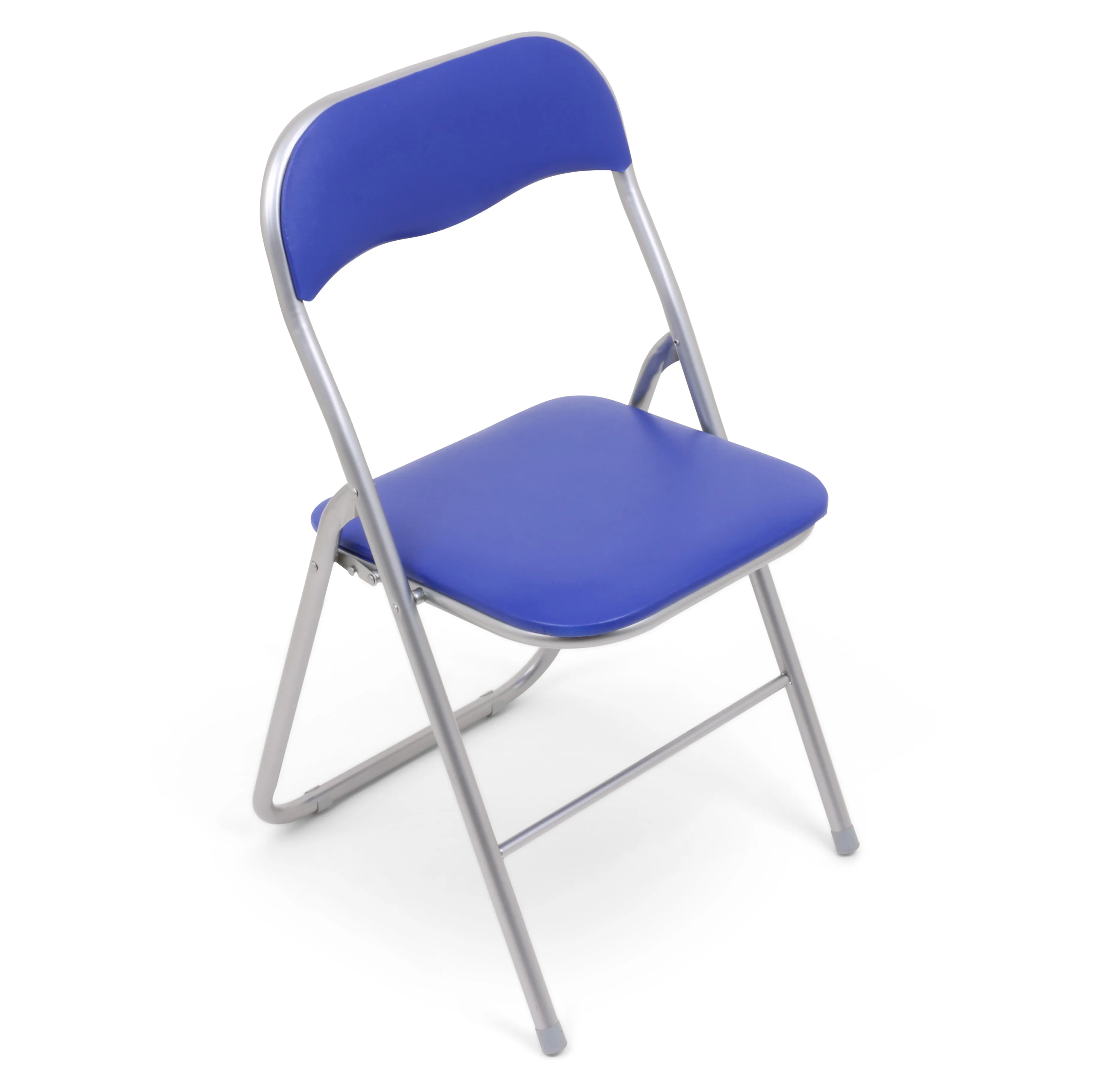 HAEST Folding Chairs - Silver and Blue