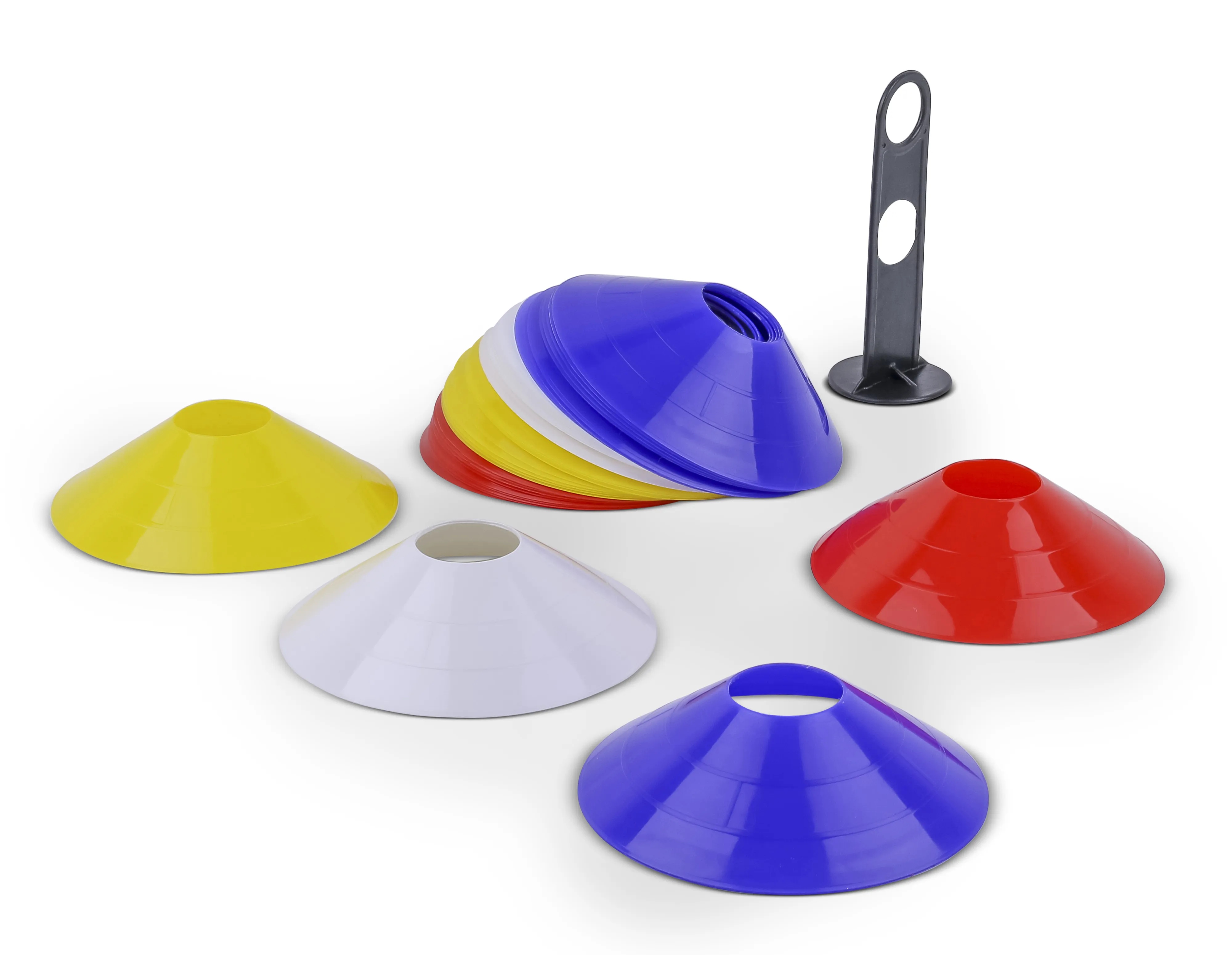 40 Flat Cones with Carrying Pole