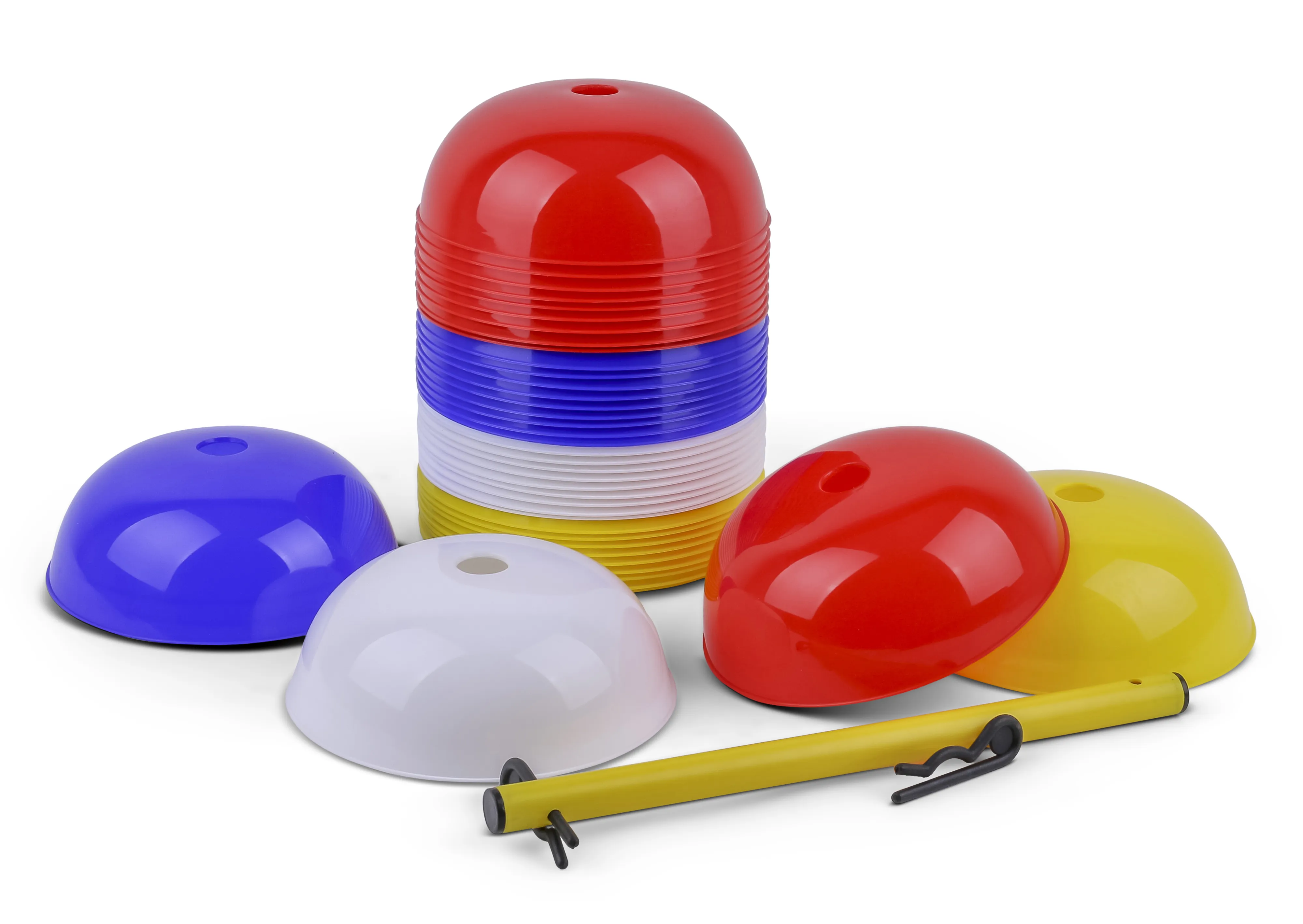 40 Semicircular Cones with Carrying Pole