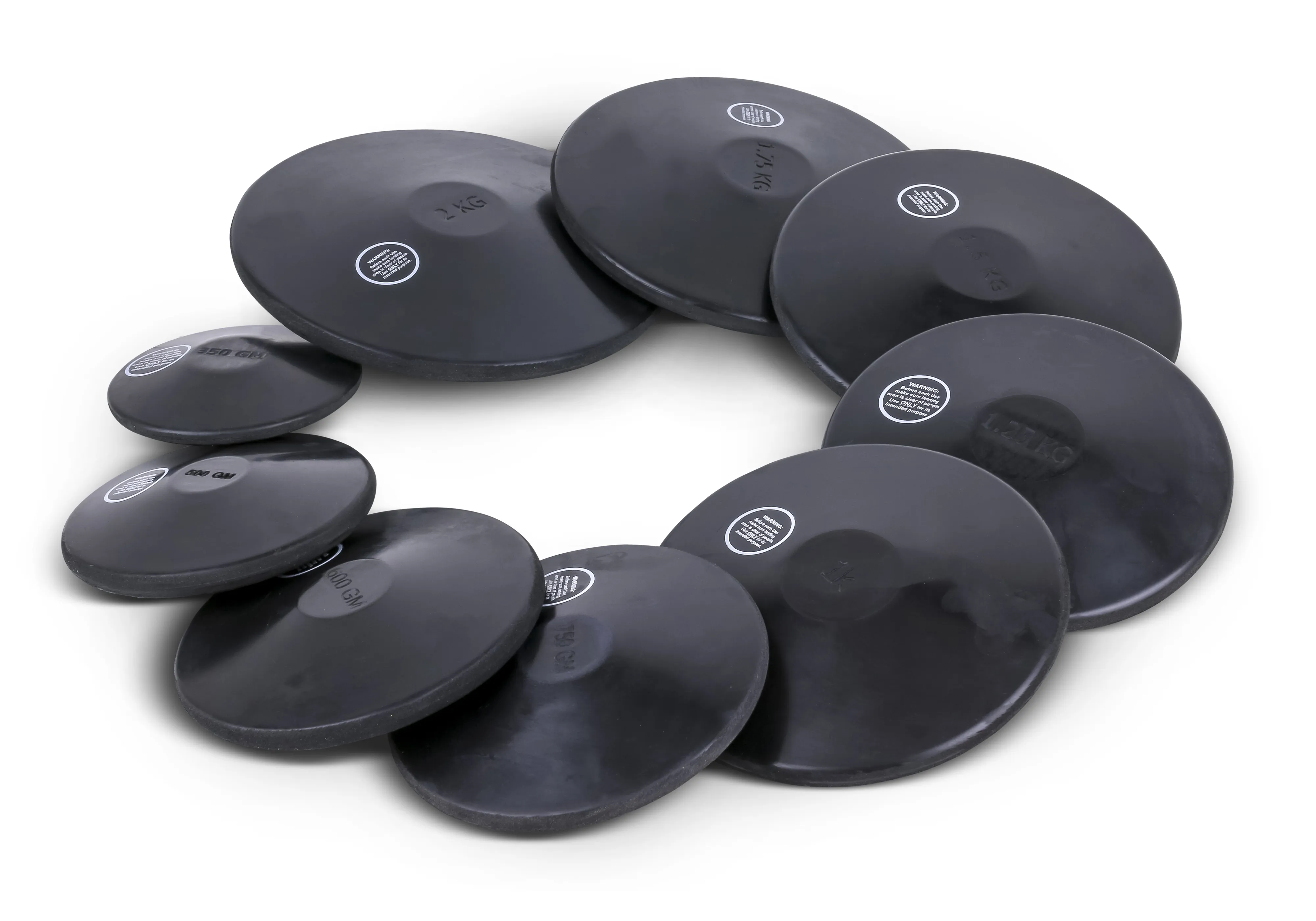 Black Rubber Training Discus