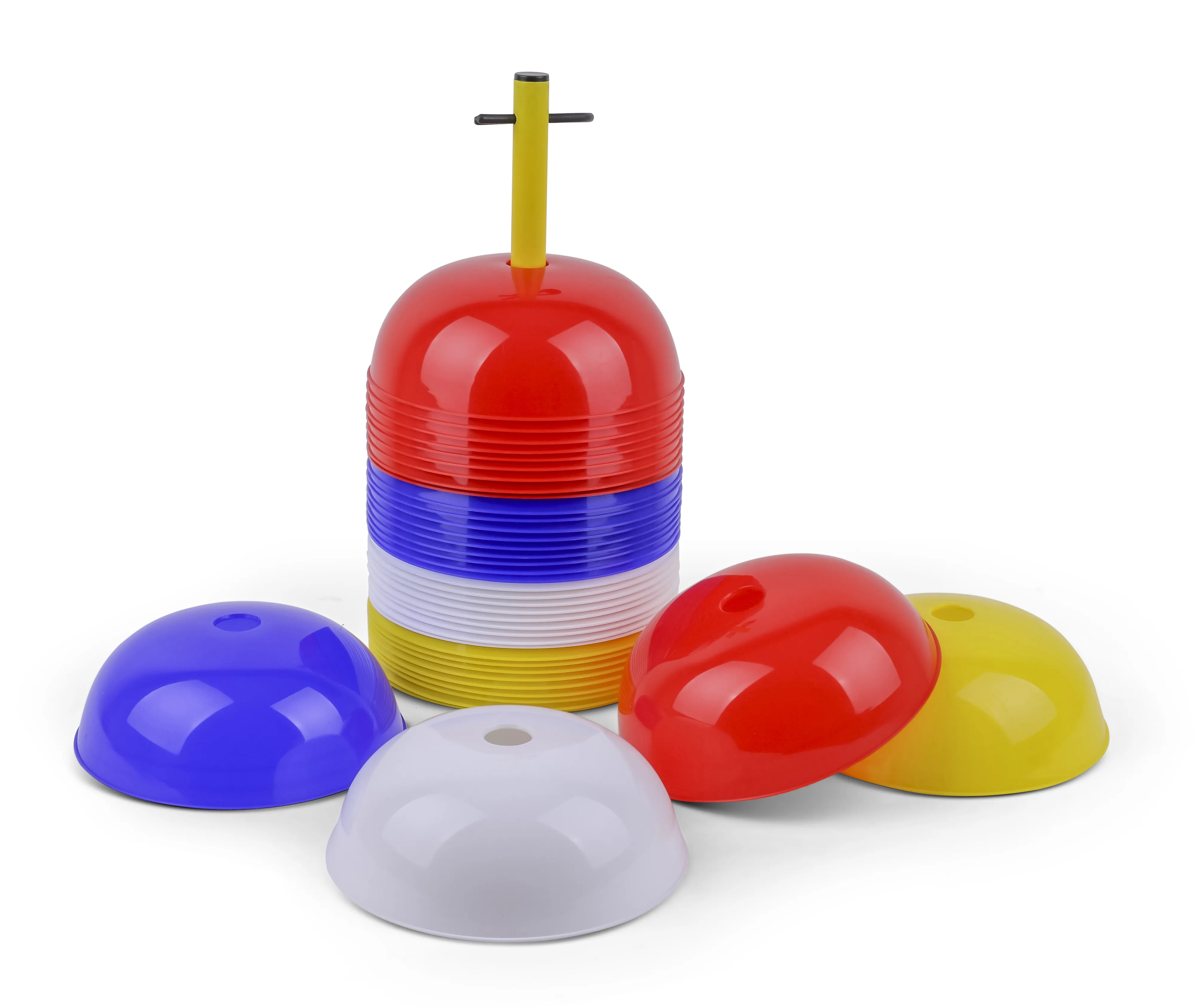 40 Semicircular Cones with Carrying Pole