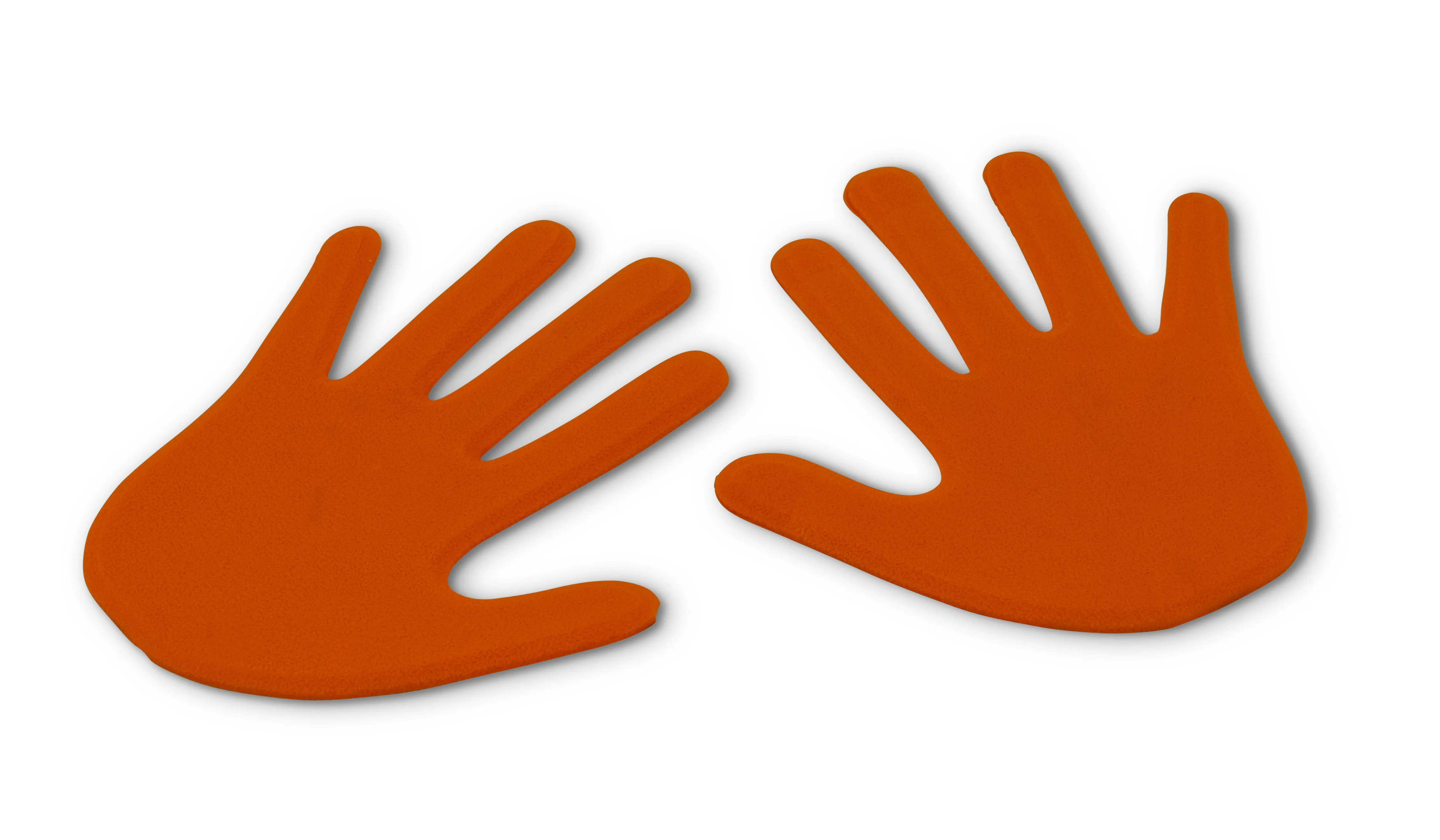 Pair of Hand-Shaped Floor Markers