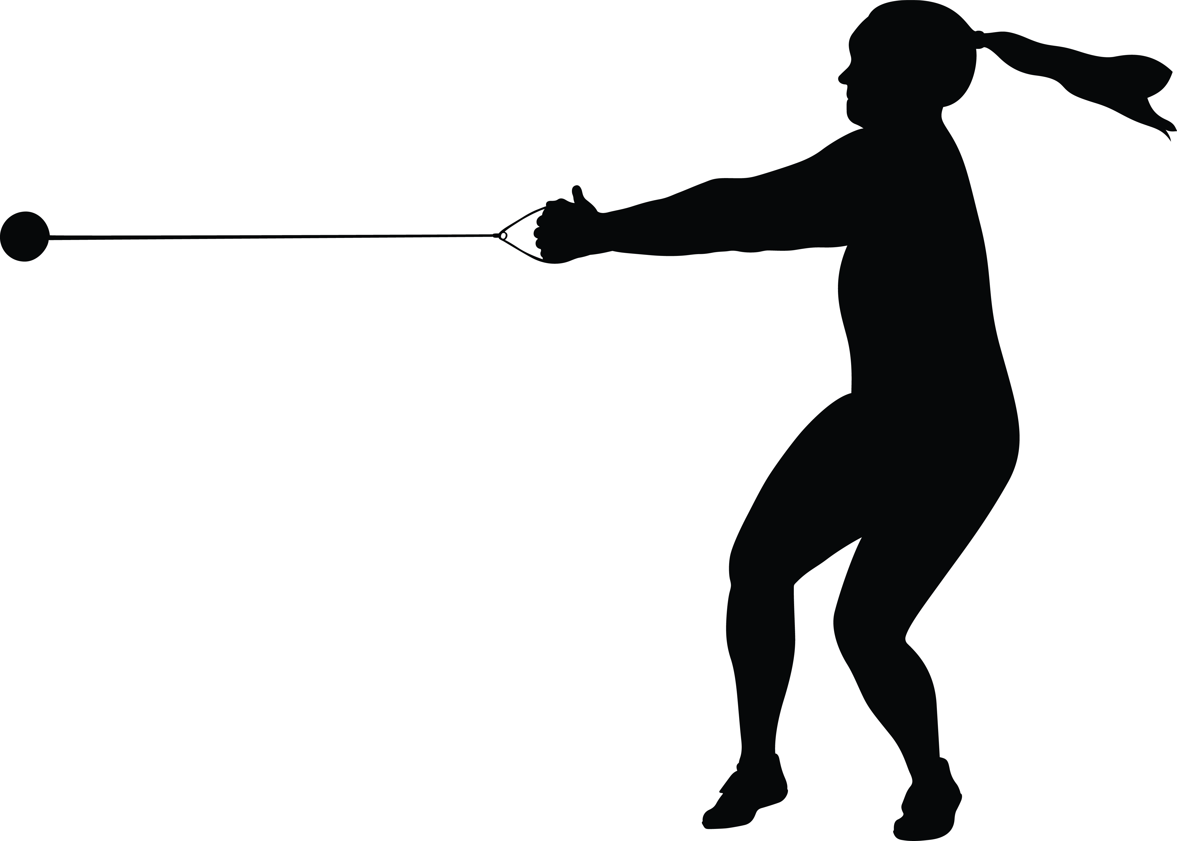 Icon of a female athlete throwing a hammer