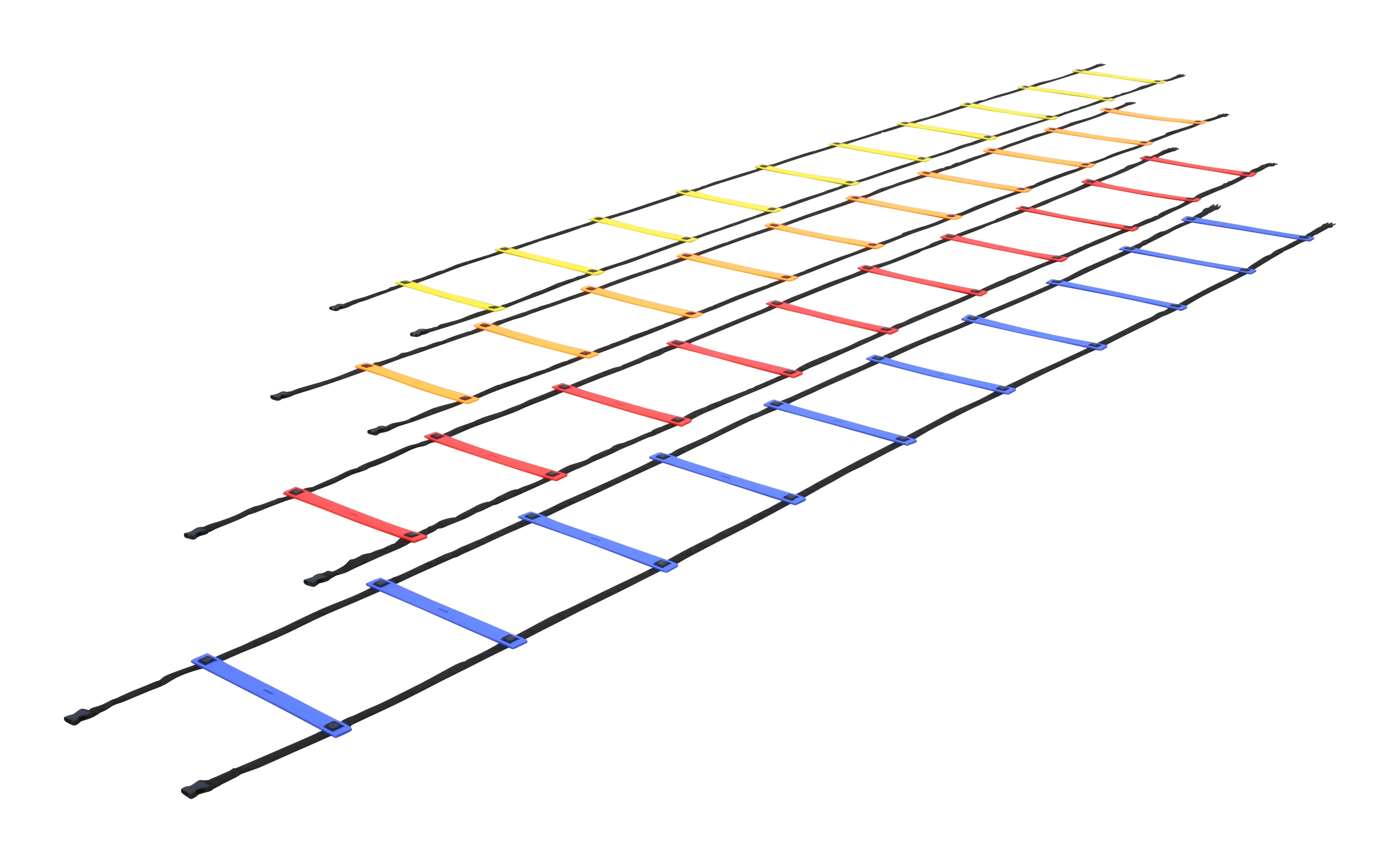 Four Agility Ladders
