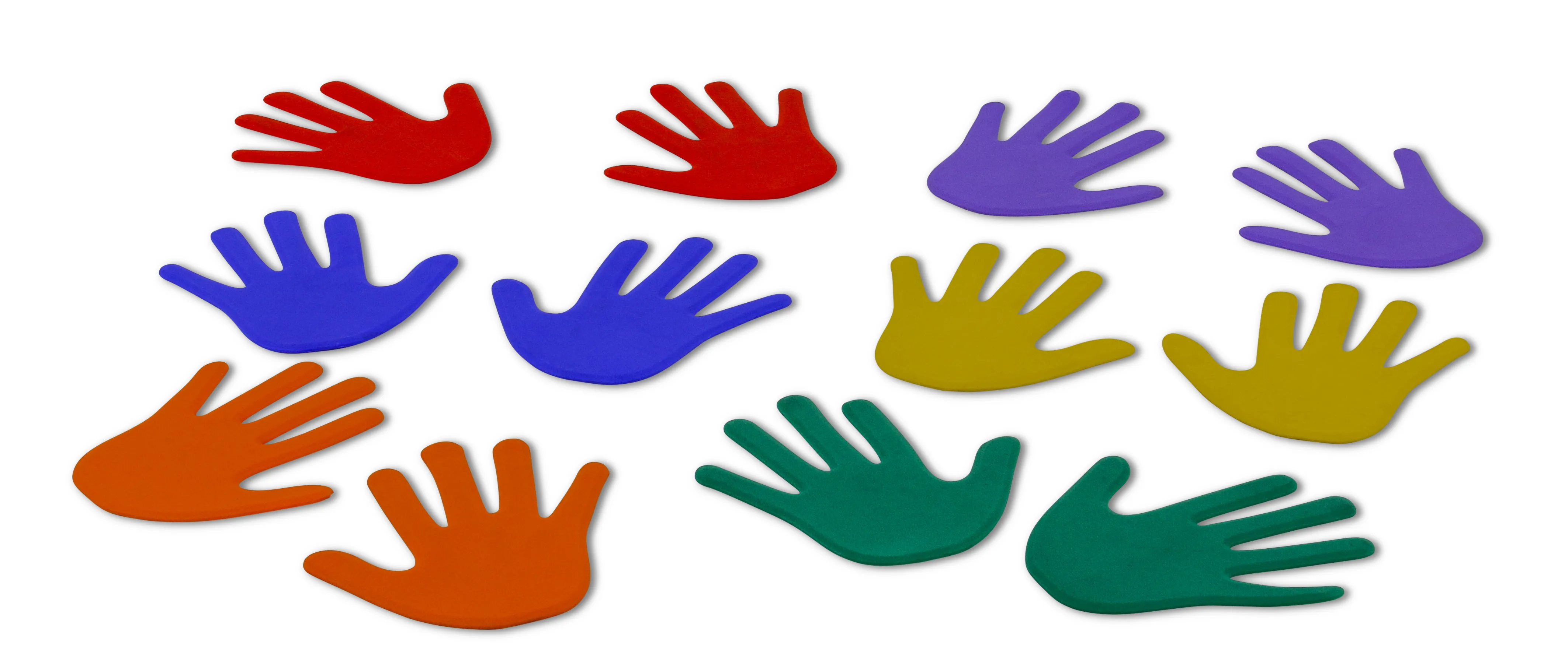 Pair of Hand-Shaped Floor Markers
