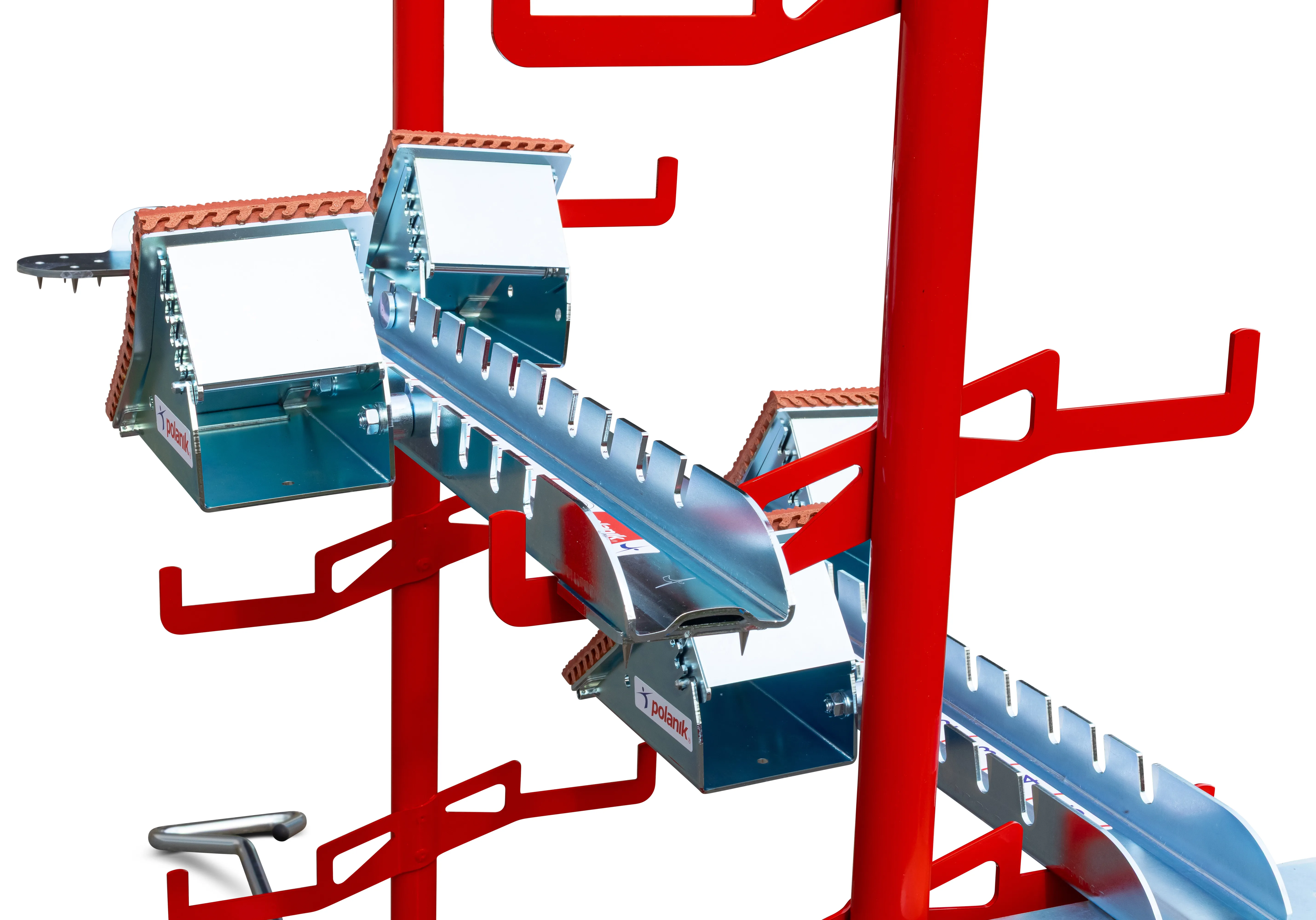 Polanik Starting Block Rack on Wheels for 10 Starting Blocks