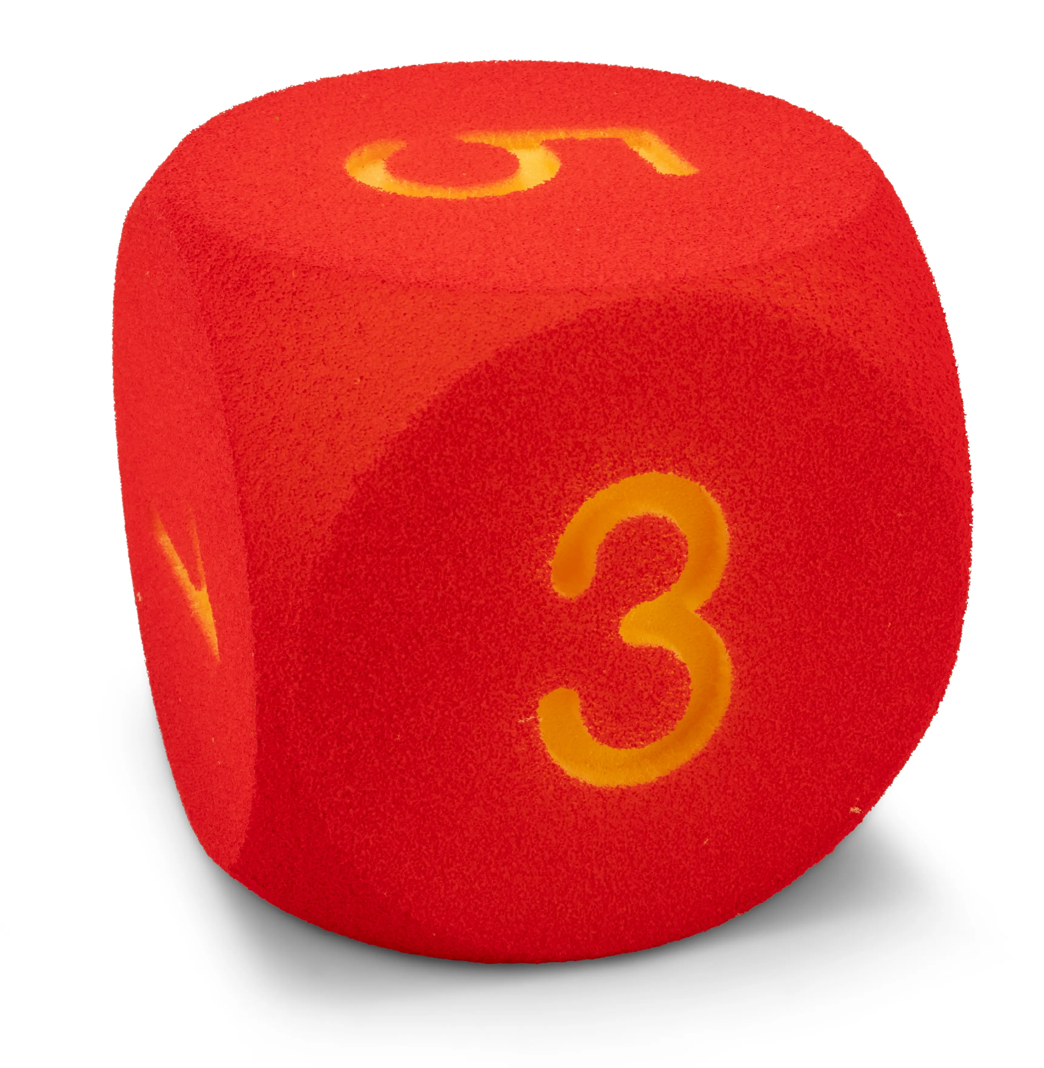 Volley® foam cube featuring numbers and math symbols