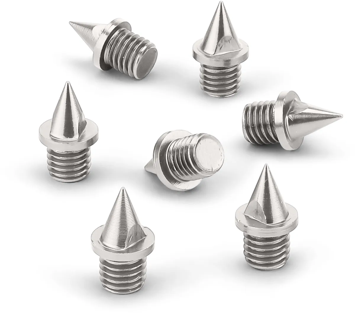Aluminum spikes - pyramid - 6 mm 