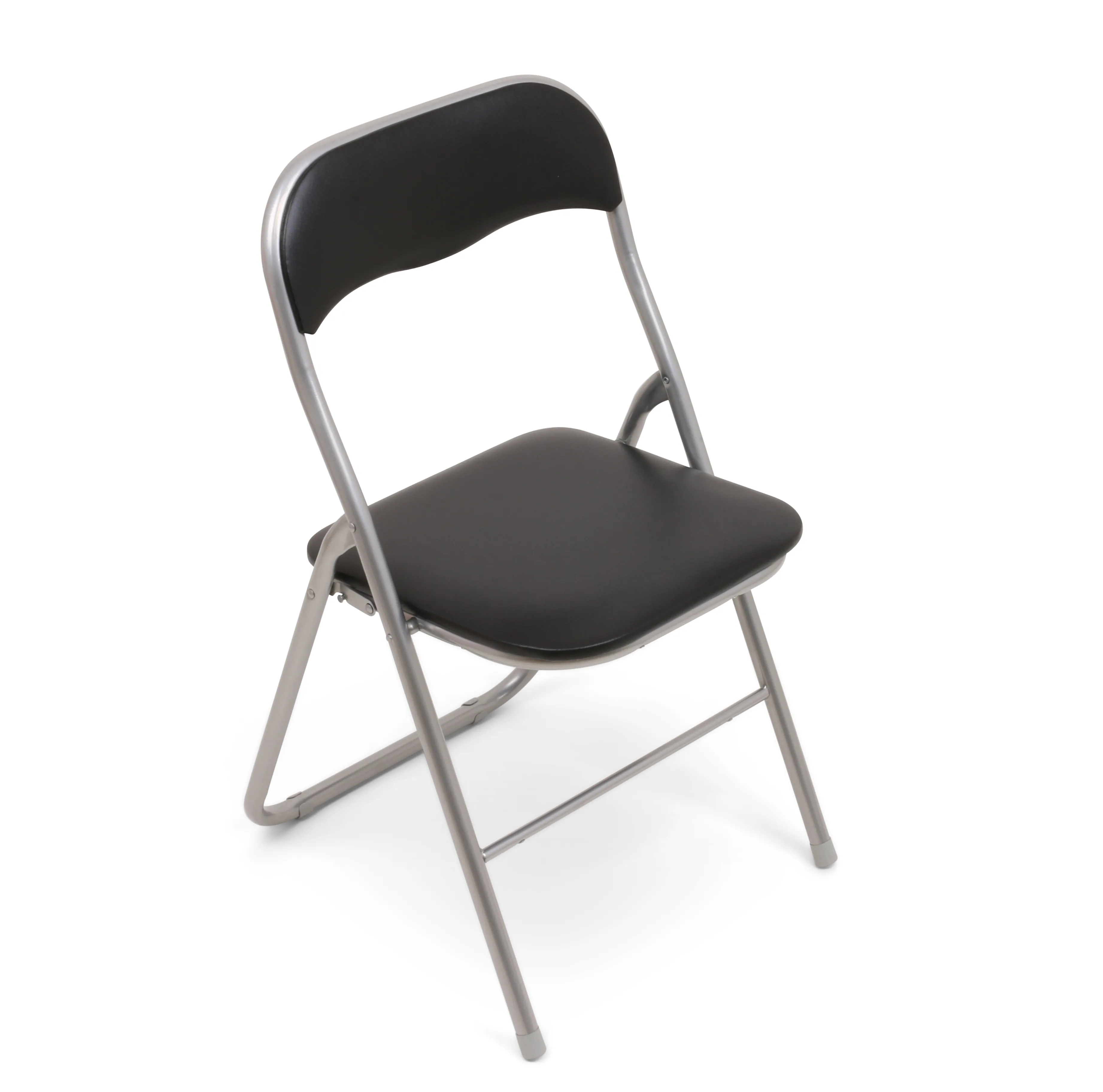 HAEST Folding Chairs - Silver and Black