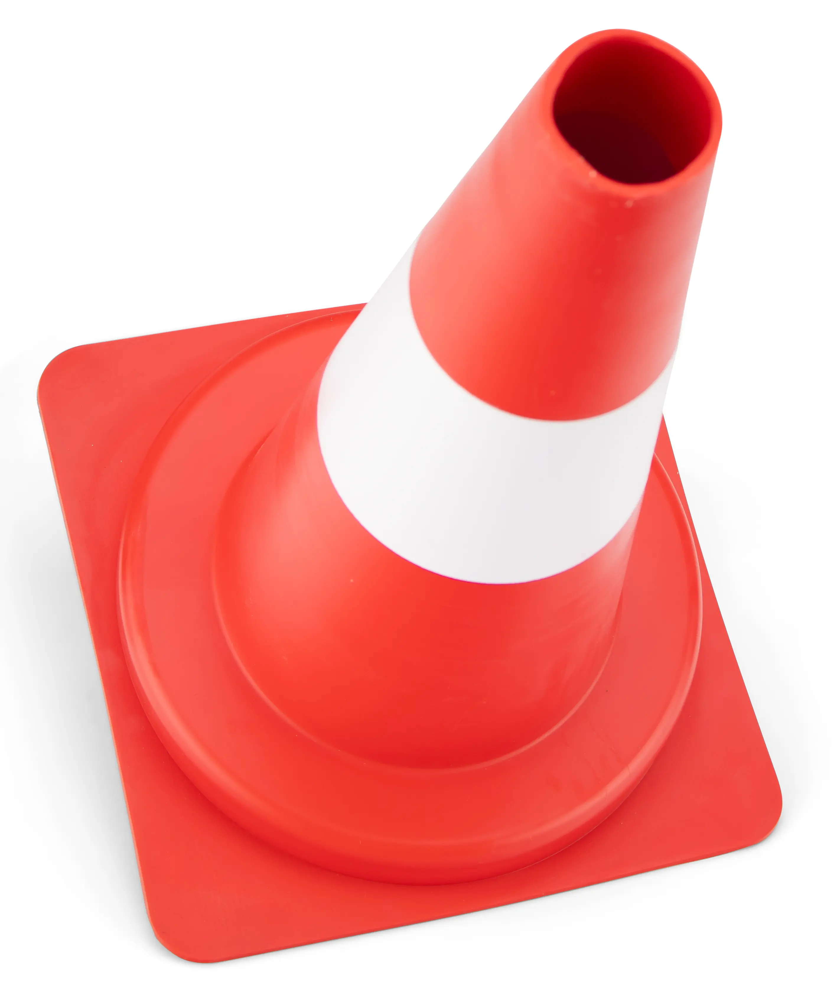 Sturdy training cone - red and white
