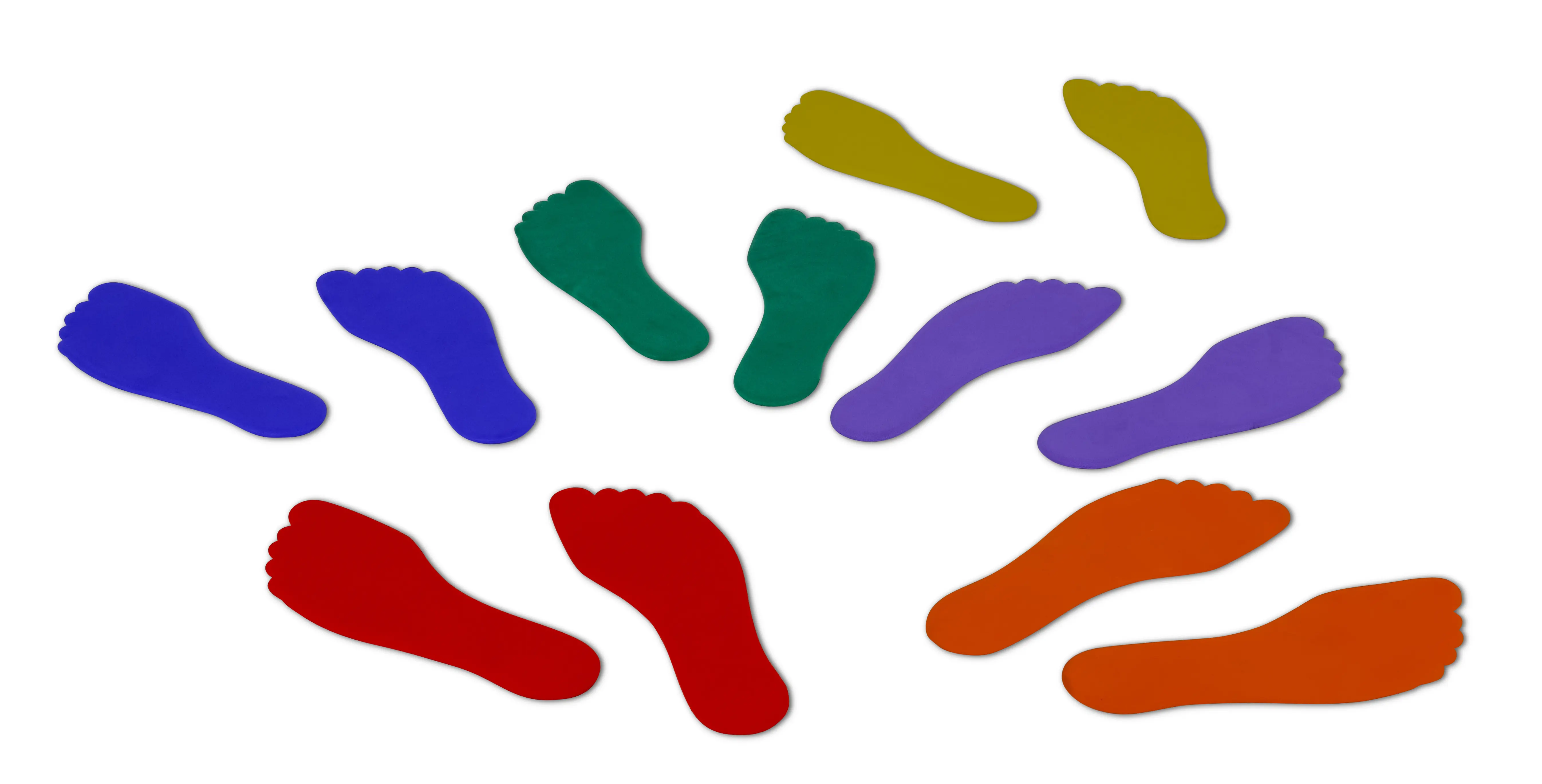 Pair of Foot-Shaped Floor Markers