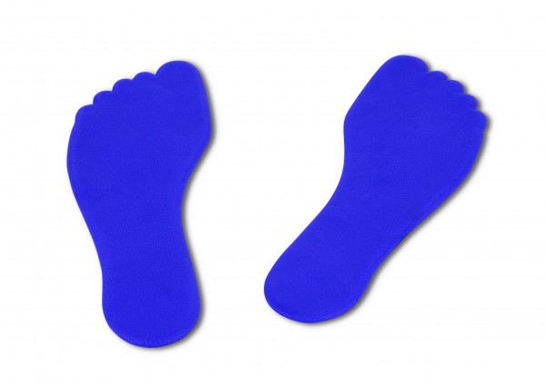 Pair of Foot-Shaped Floor Markers
