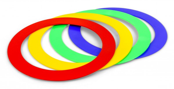 Coloured Juggling Ring Set